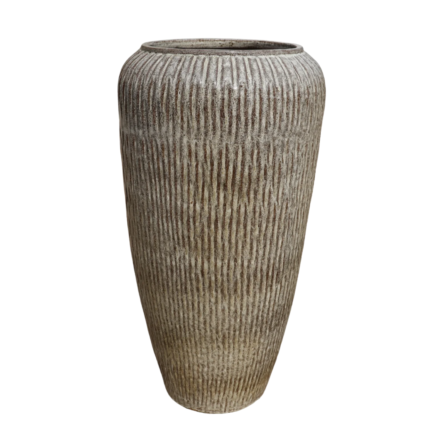 Pot POMPADOUR 36x69cm tigre blanc