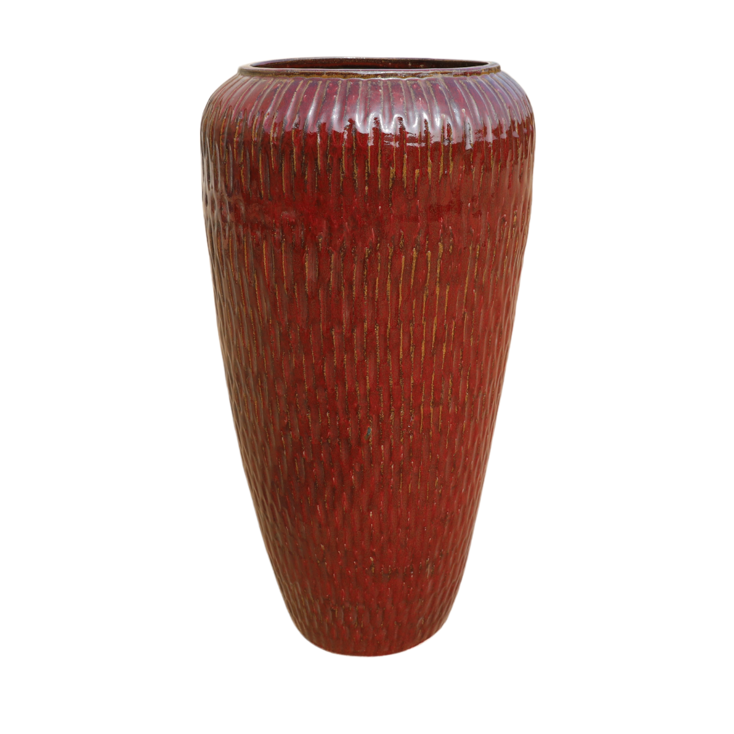 Maceta POMPADOUR 47x90cm rojo ladrillo
