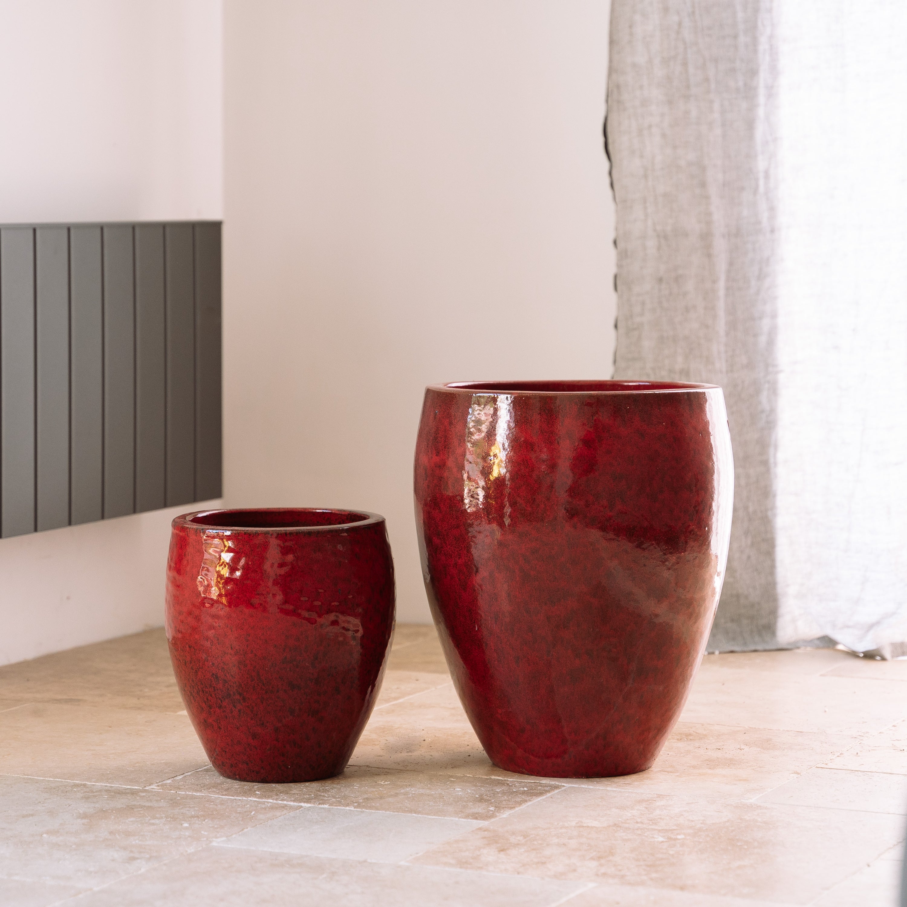 Pot POSEIDON2 46x55cm rouge tropical