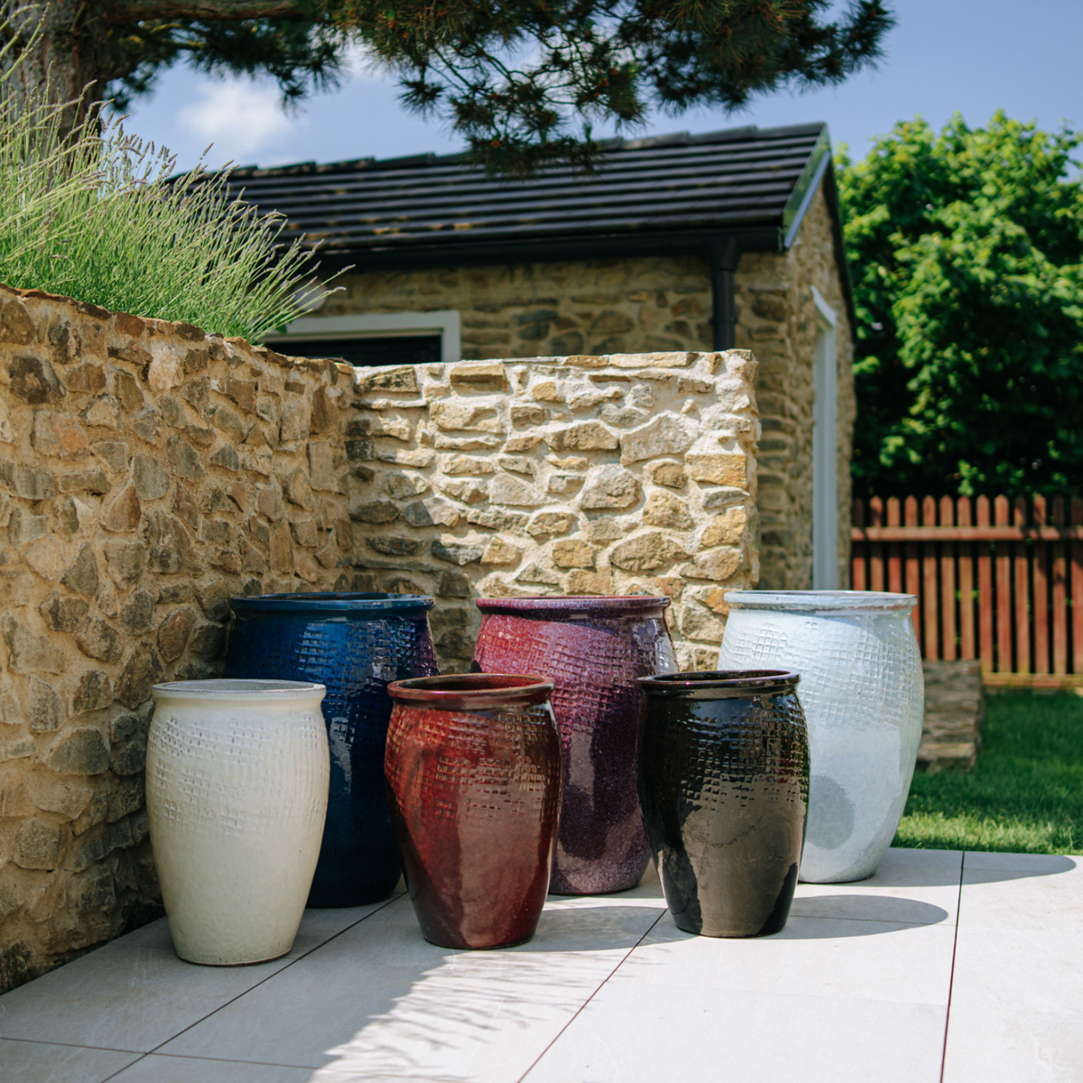 Vaso POSEIDON 50x68cm blu azzurro