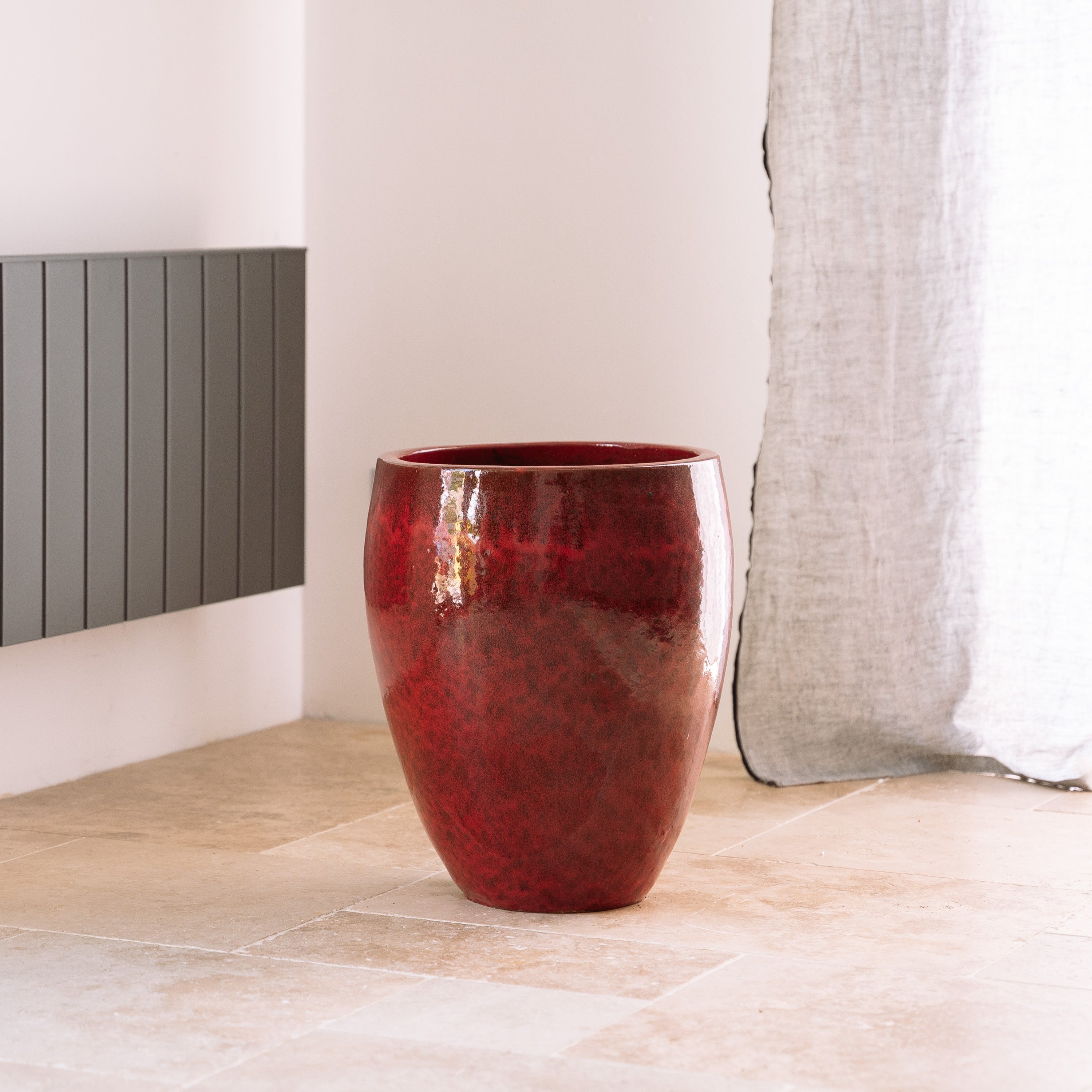 Pot POSEIDON2 46x55cm tropisch rood