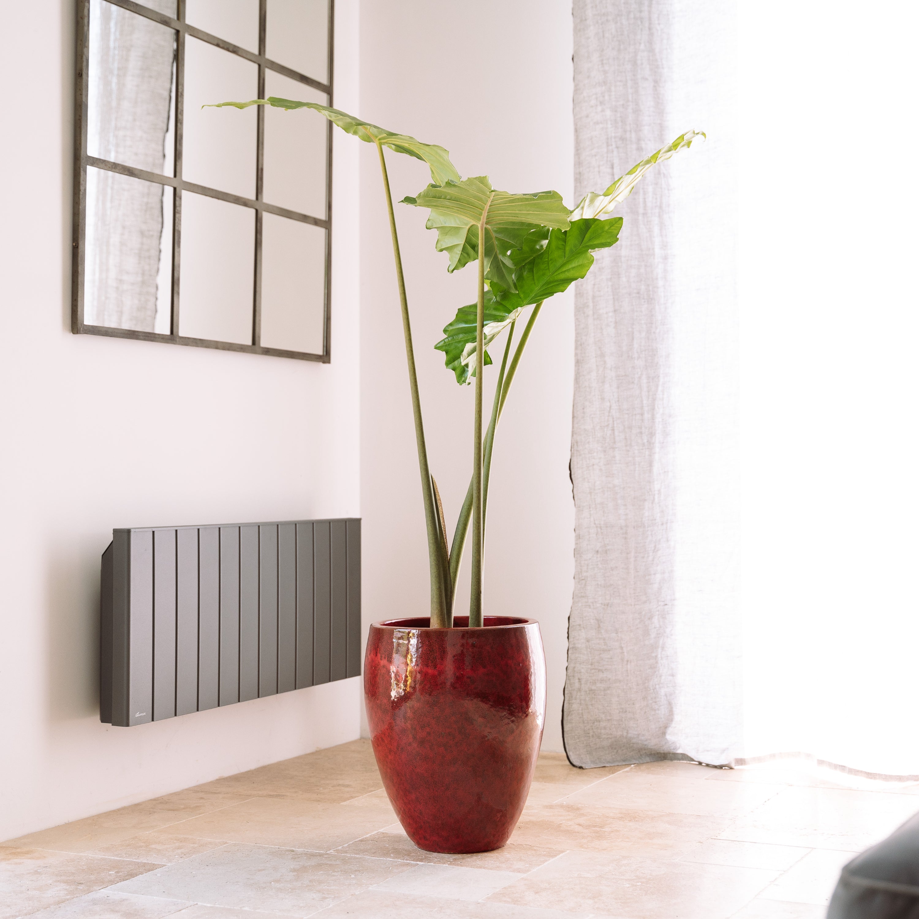 Pot POSEIDON2 46x55cm rouge tropical