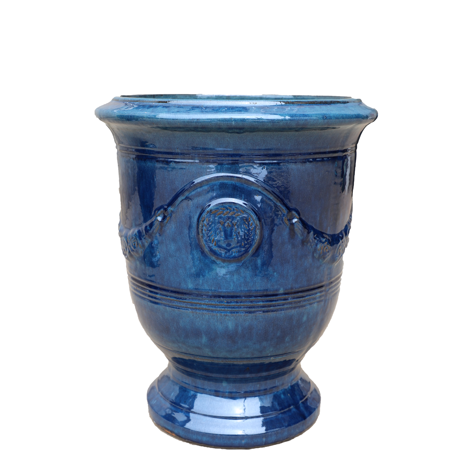 Vaso RICHELIEU 35x42cm blu azzurro
