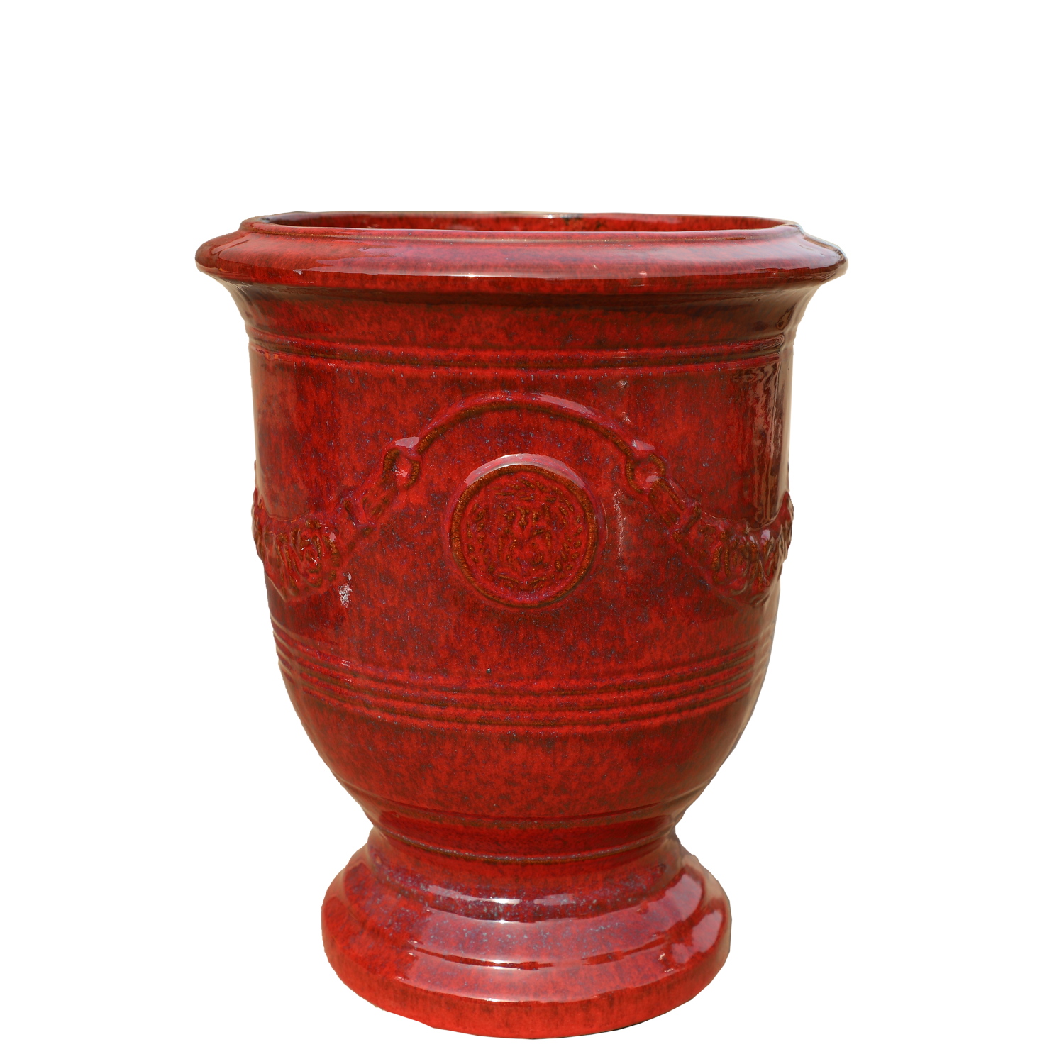 Maceta RICHELIEU 35x42cm rojo tropical