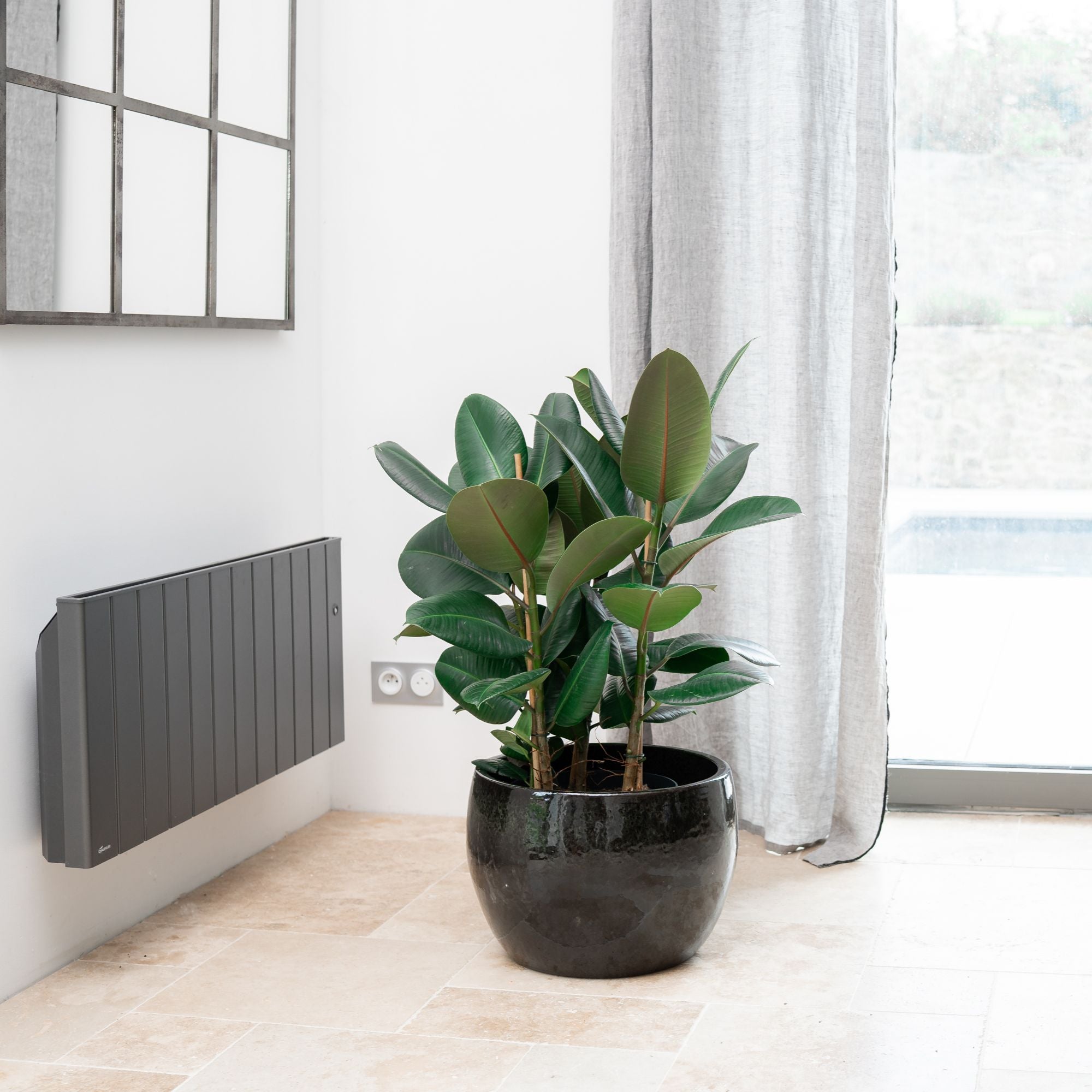 Pot ROMULUS 42x30cm noir