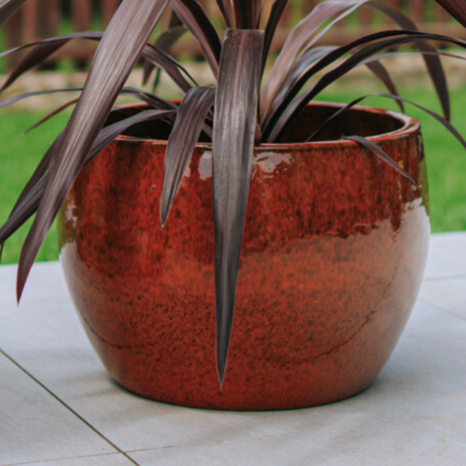 Maceta ROMULUS 21x15cm naranja tropical