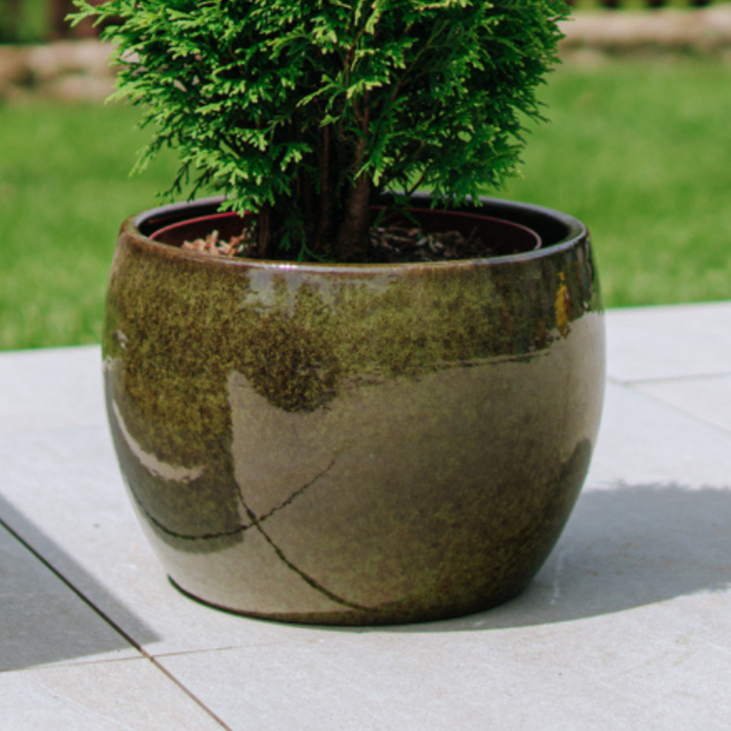 ROMULUS Pot 21x15cm tropical green