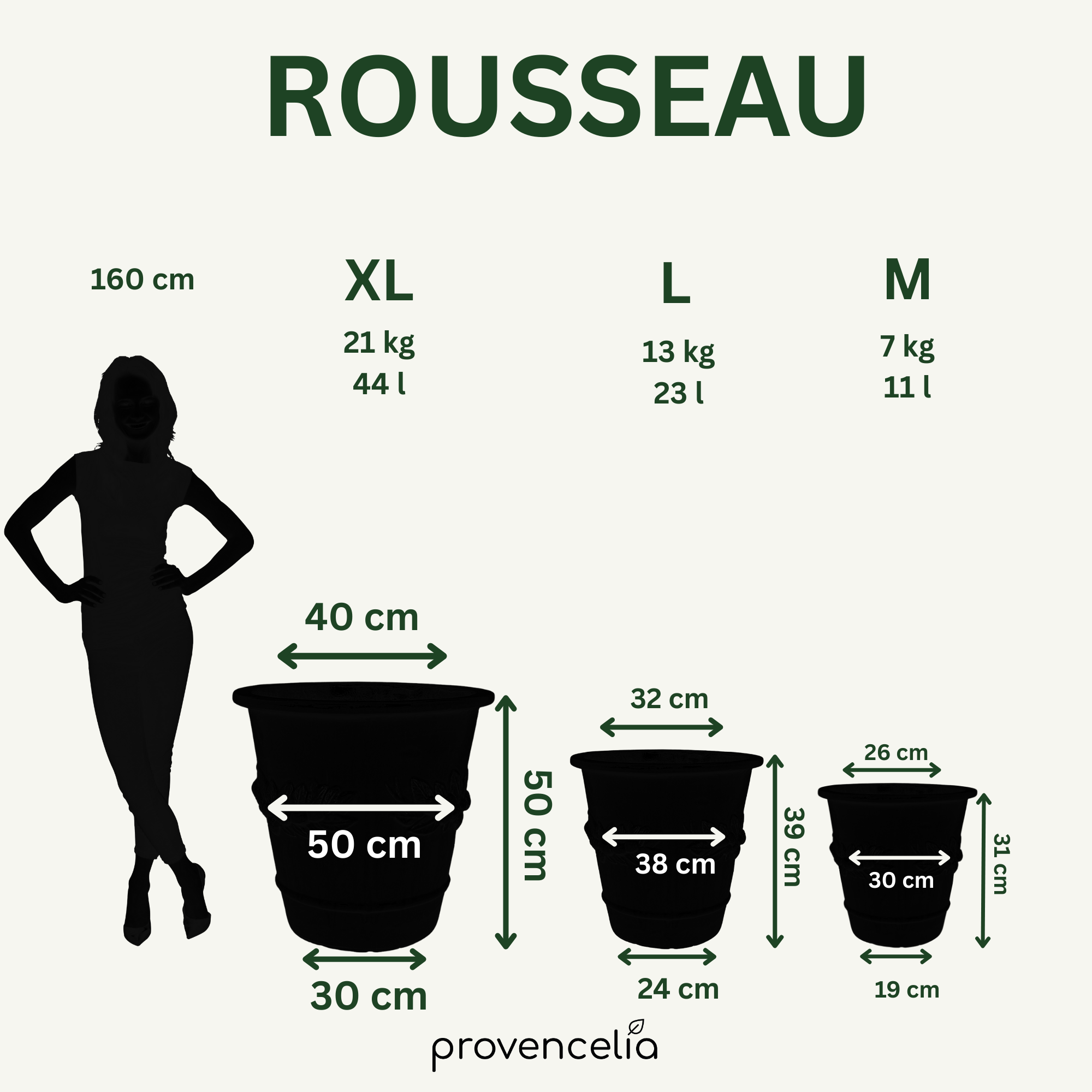 Pot ROUSSEAU 31x30cm rouge tropical