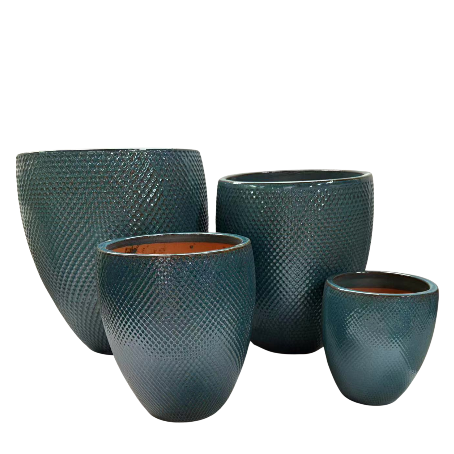 SIGNAC pot 22x25cm petrol blue