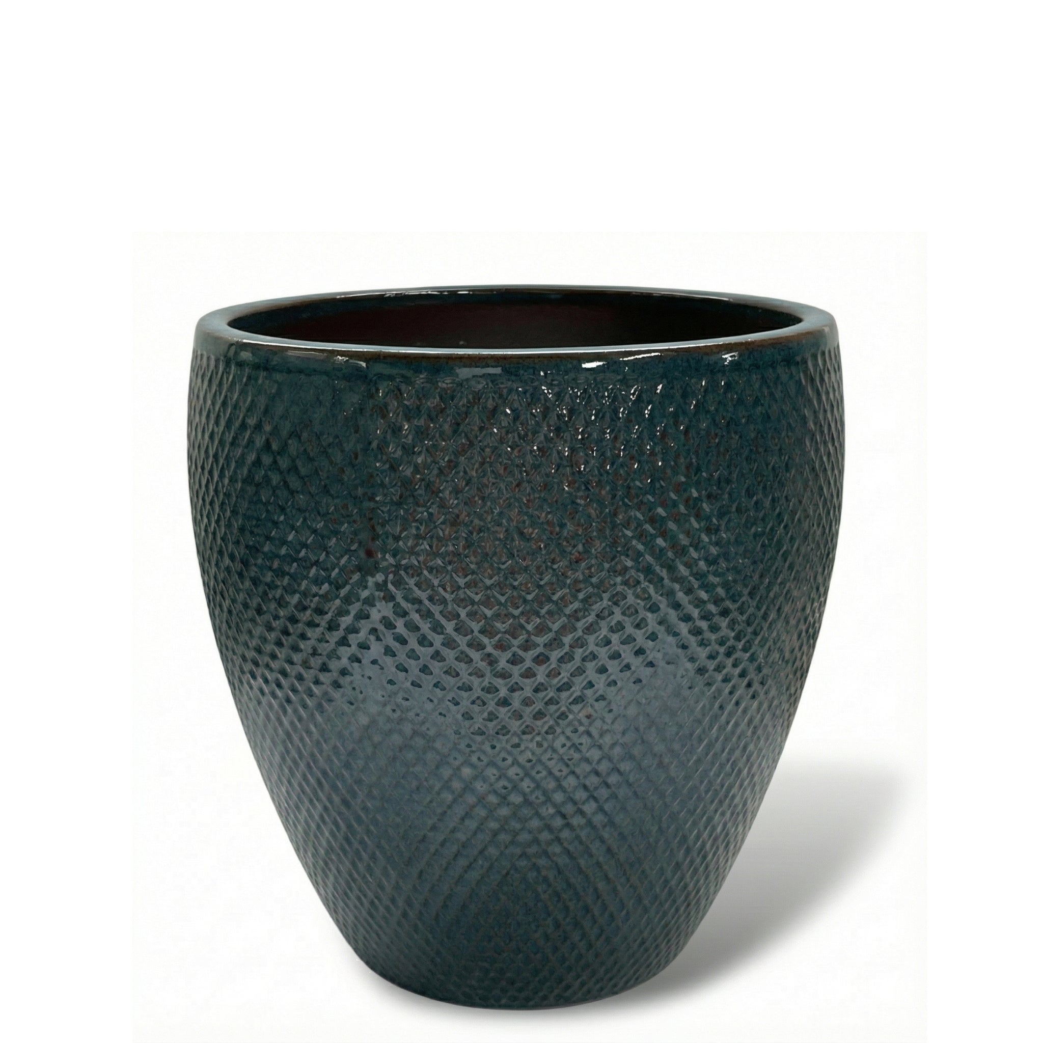 SIGNAC pot 22x25cm petrol blue