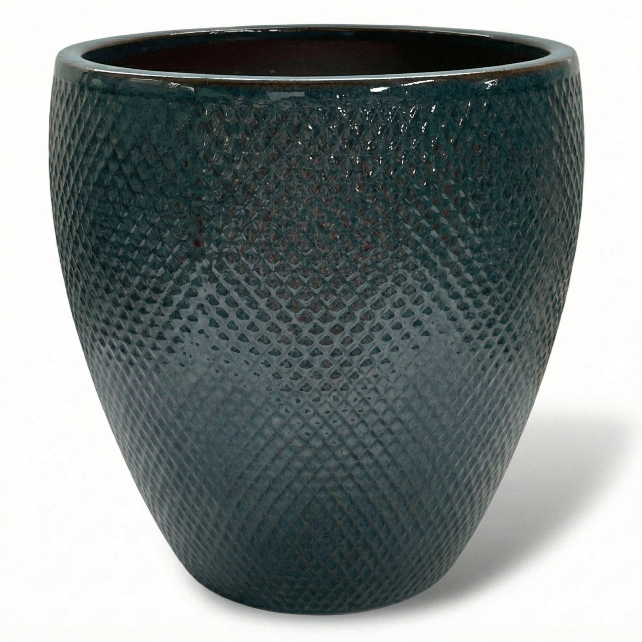 Pot SIGNAC 48x52cm bleu pétrole