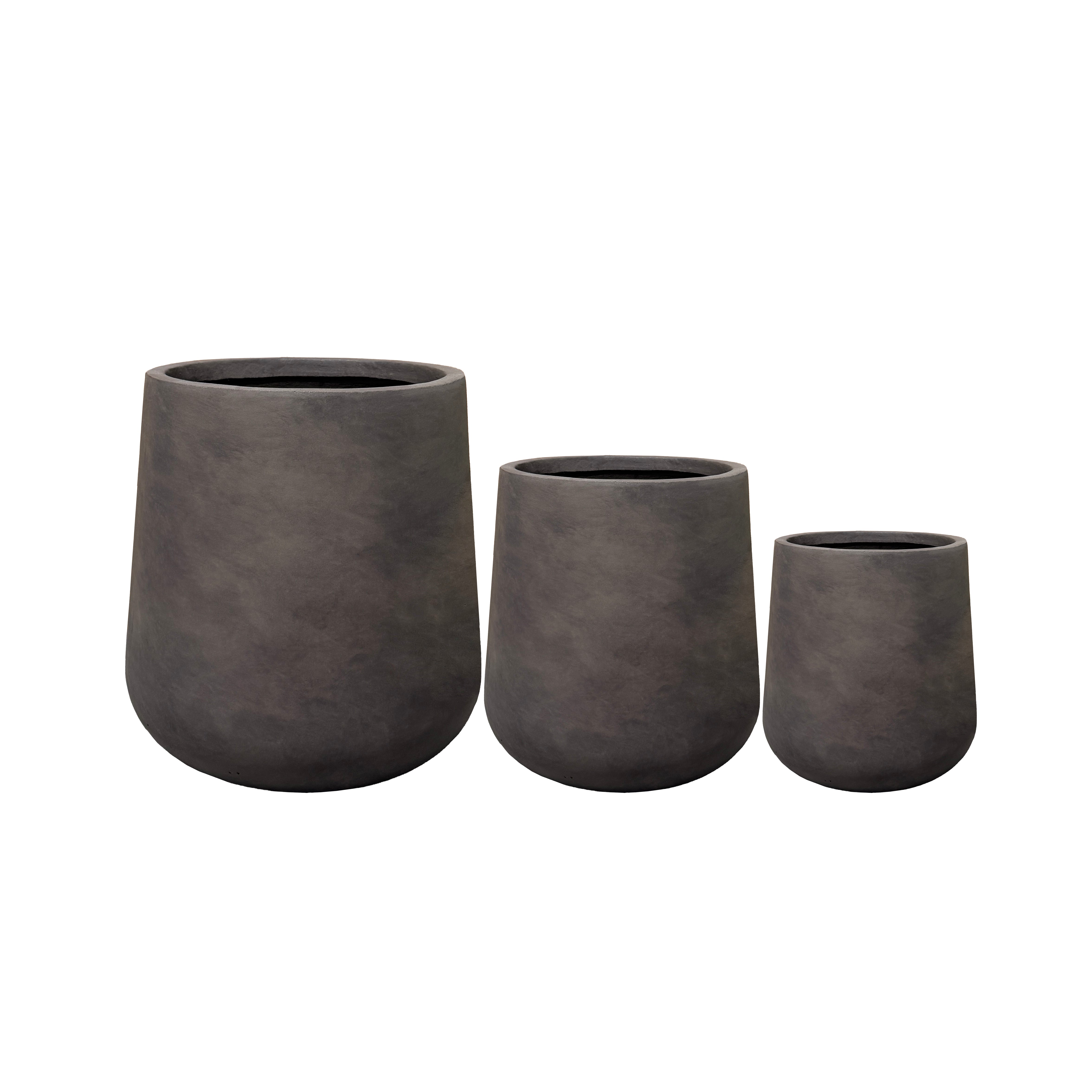 Cache-pot pré percé SILEX 84x85cm brun