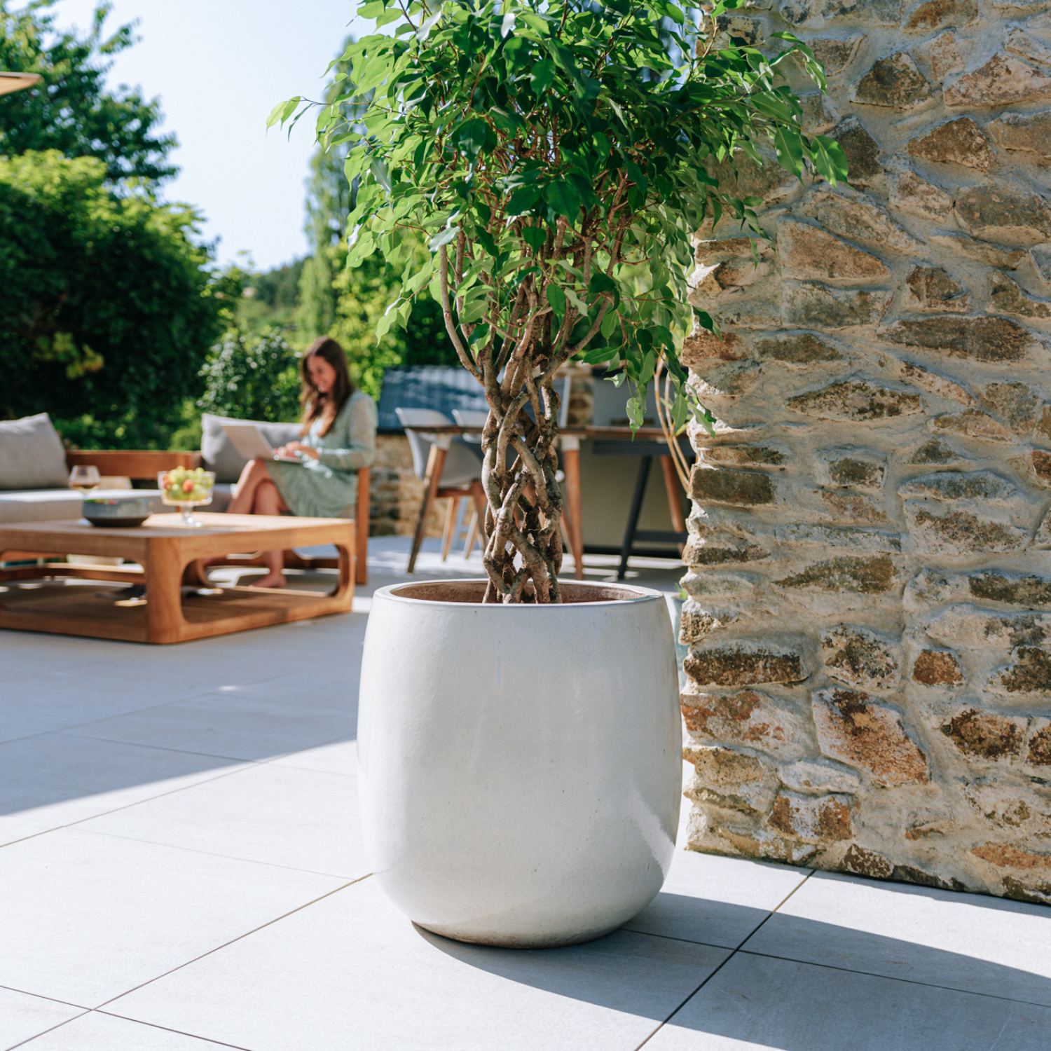 Vaso SOCRATE 40x49cm crema