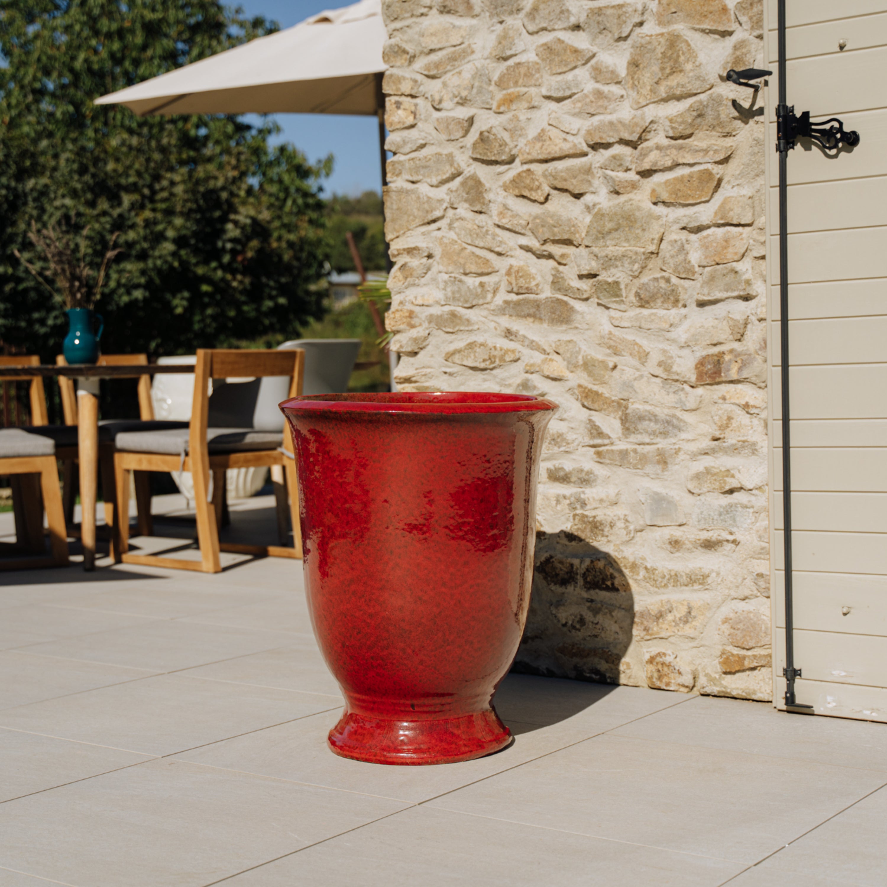 Pot ARTHUR 55x69cm rouge tropical