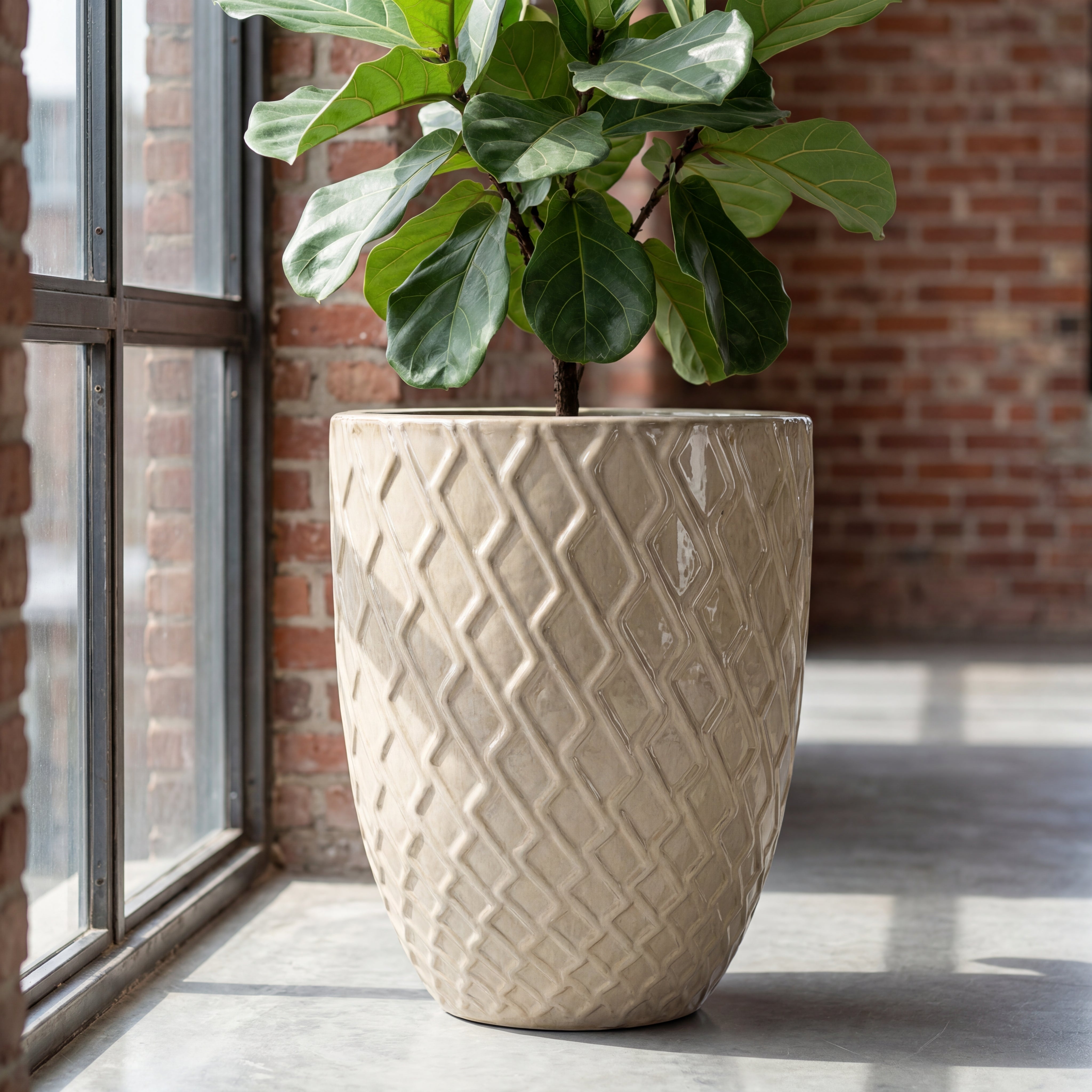 ZEUS Pot 30x44cm cream