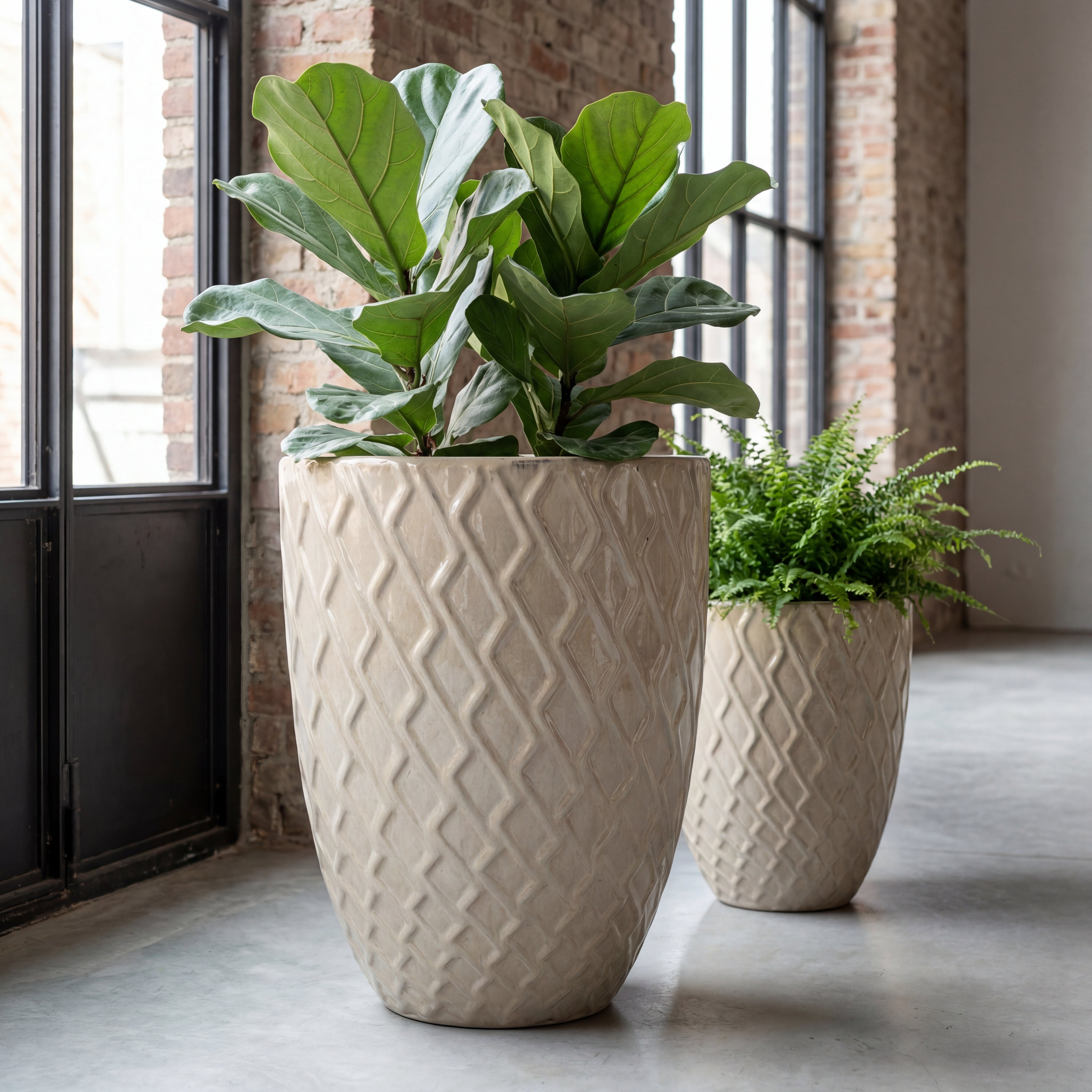 ZEUS Pot 42x54cm cream