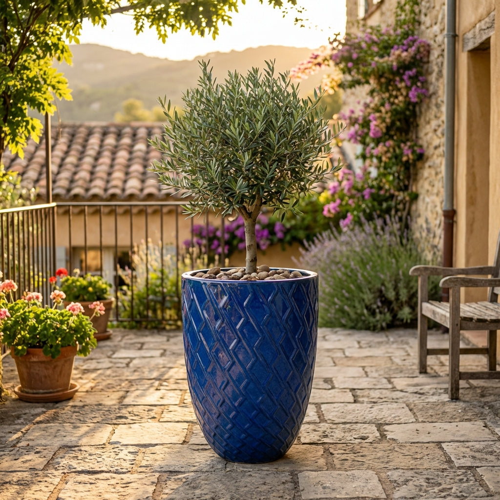 ZEUS Pot 32x40cm antique blue