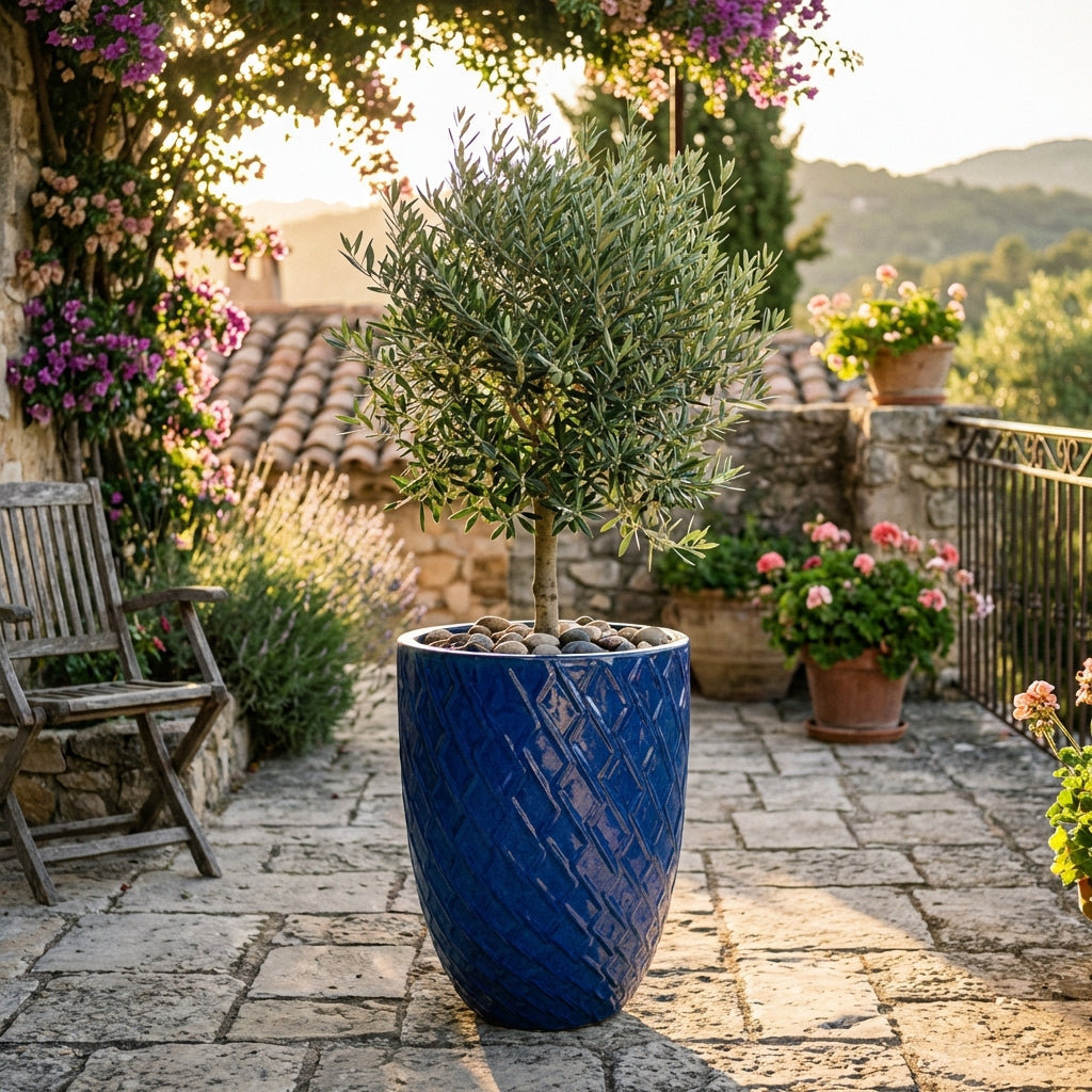 ZEUS Pot 32x40cm antique blue