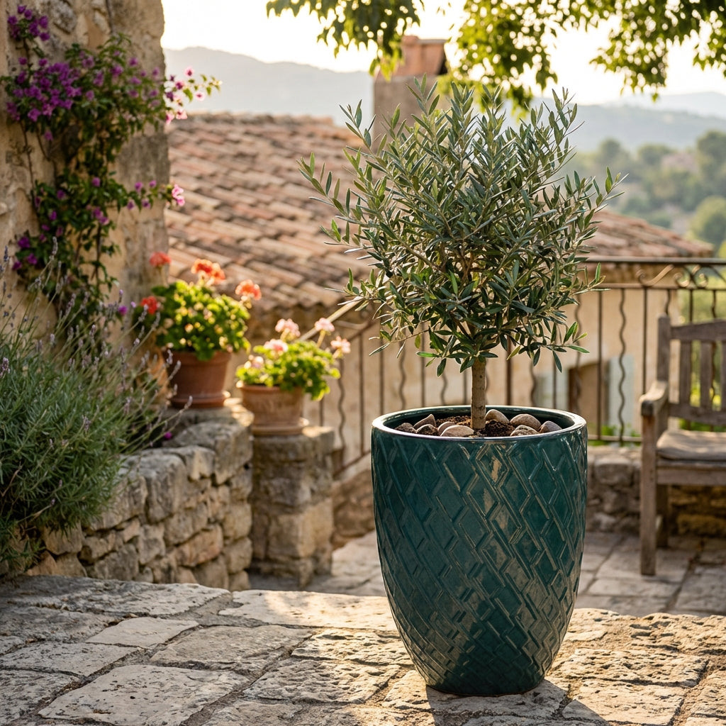 ZEUS Pot 41x55cm petrol blue