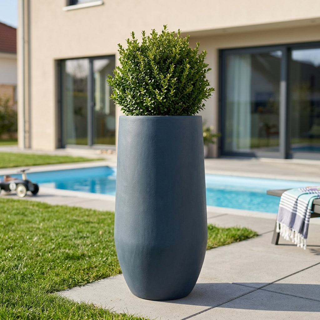 Pre-drilled ZENITH planter 30x60cm dark grey