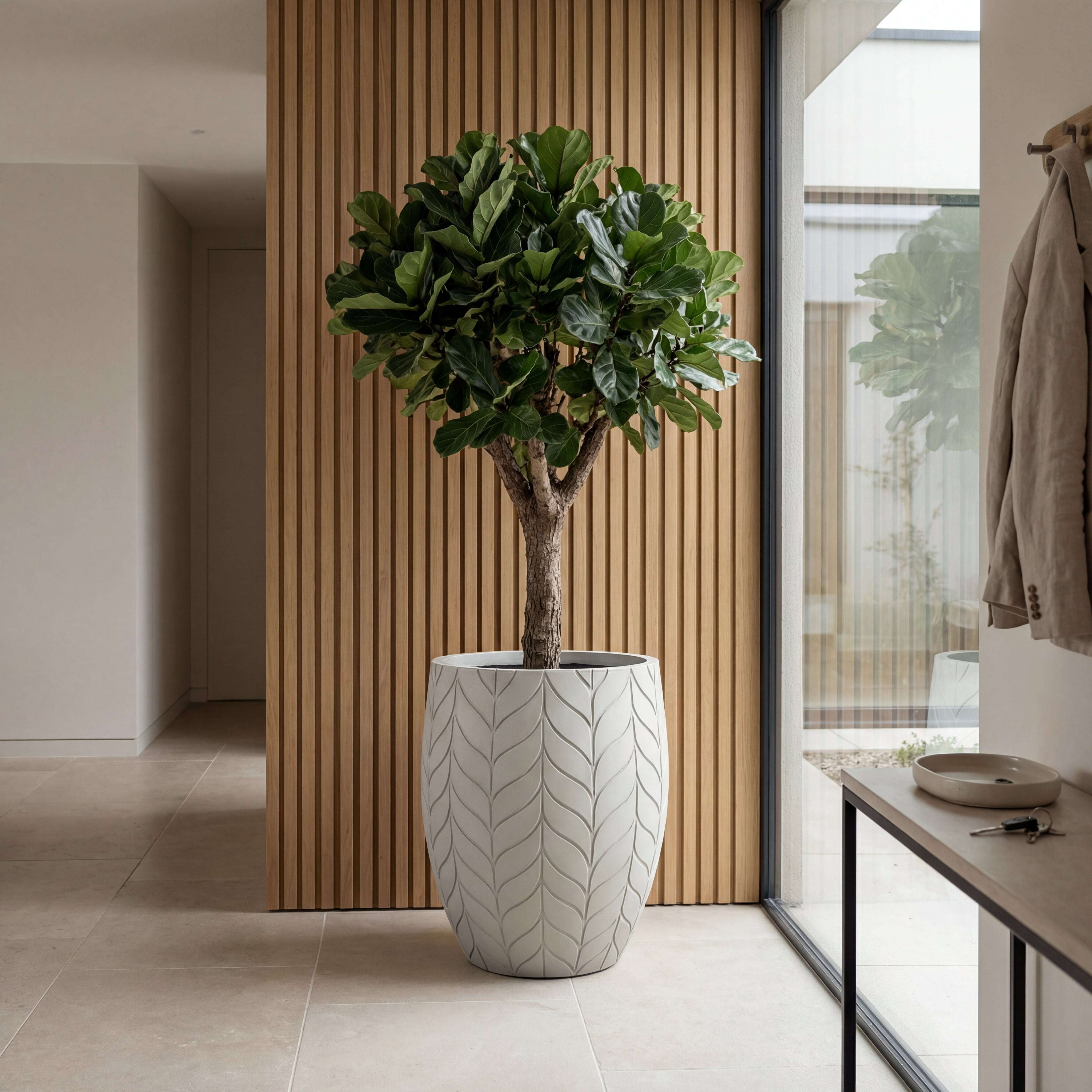 Cache-pot pré percé ESSENCE 40x46cm beige Provencelia