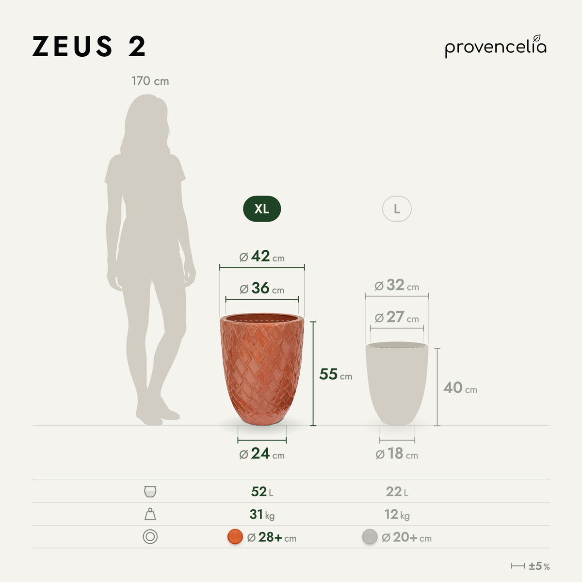 ZEUS 2 XL – dimensioni