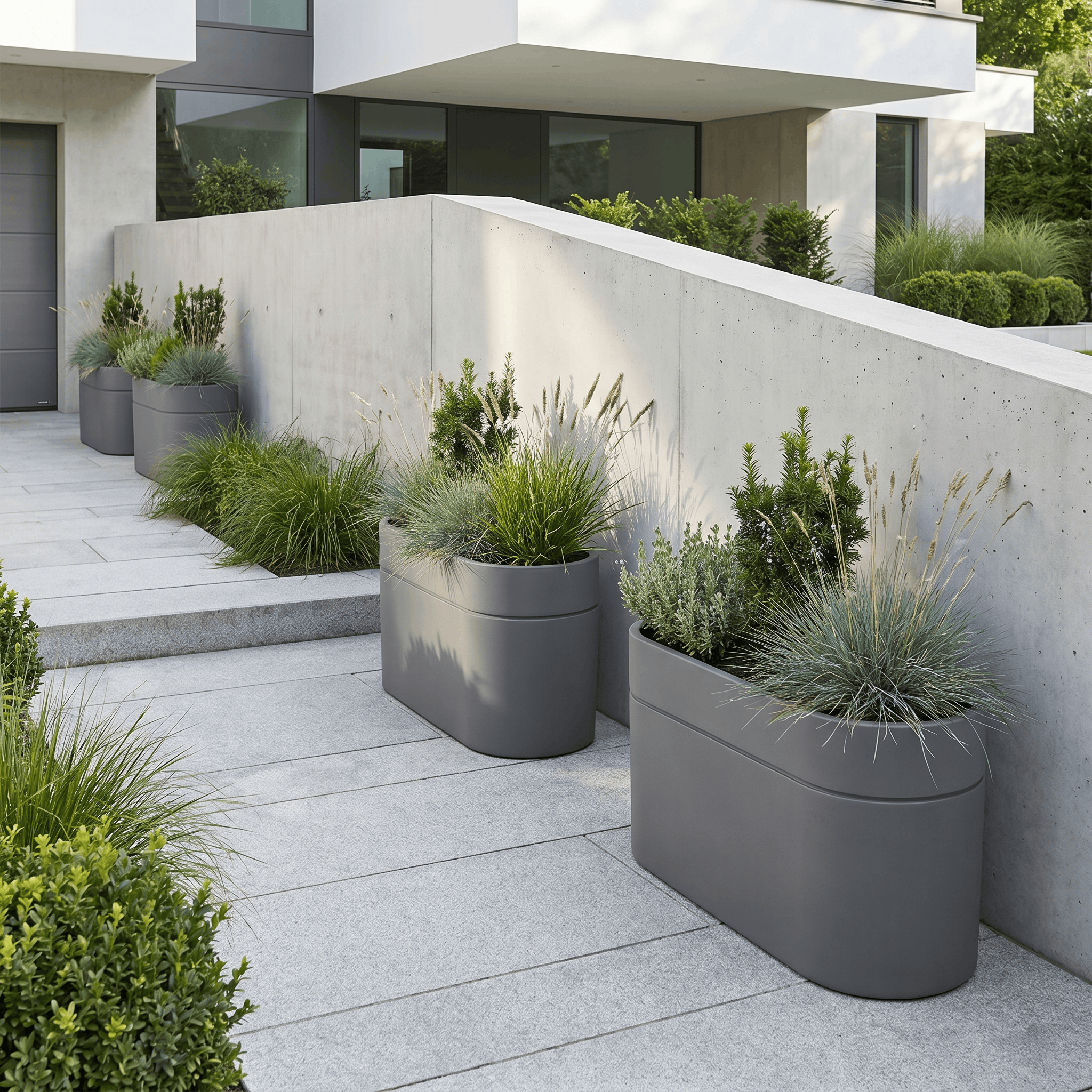 Jardinière INFINITY LINE 120x40x60cm anthracite Provencelia