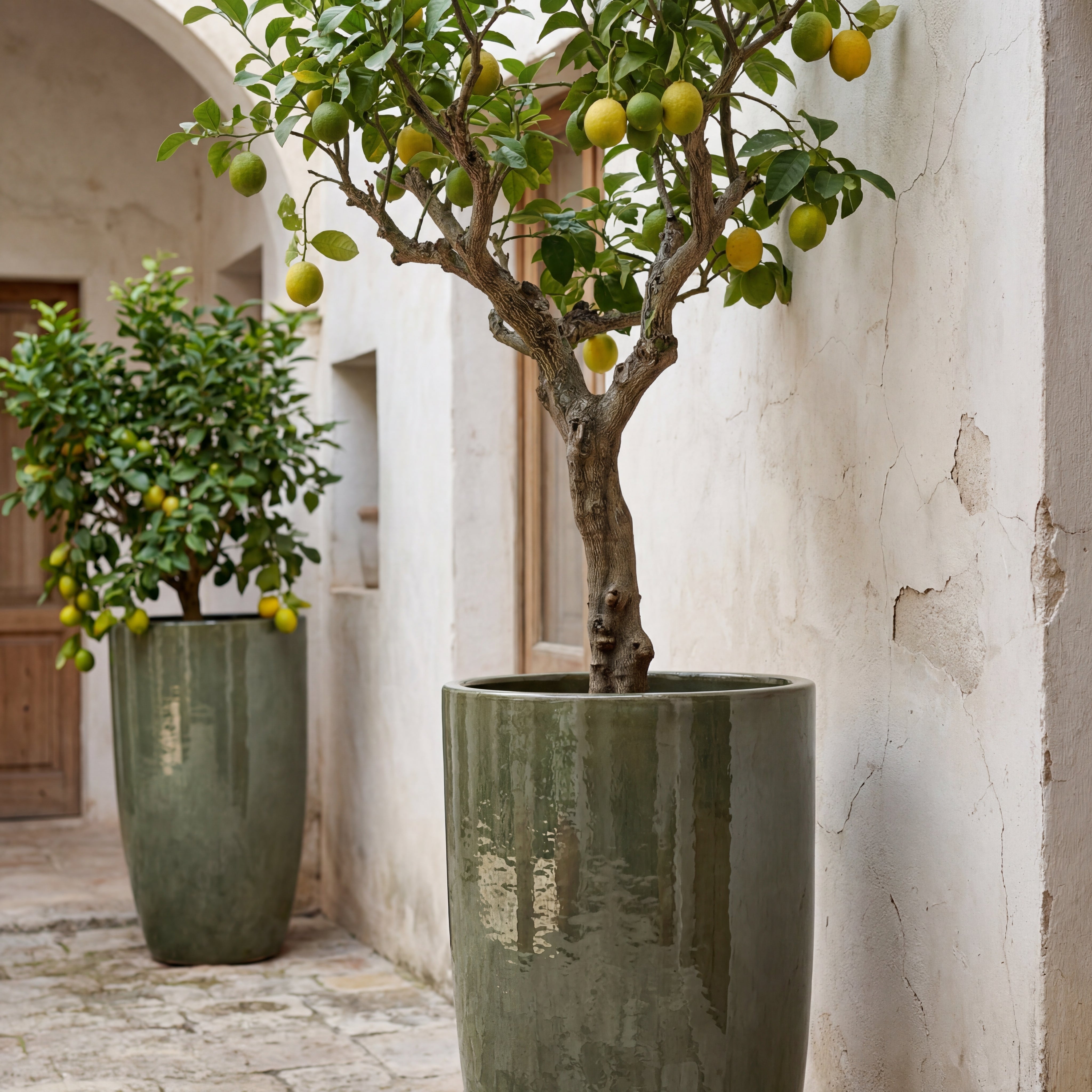 Vaso EIFFEL 37x70cm verde crema