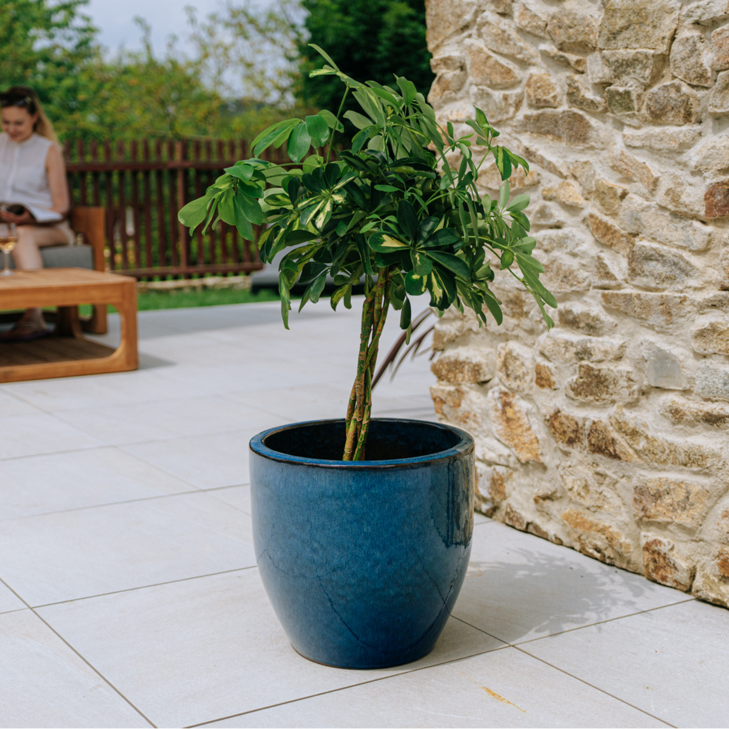 LANCELOT 36x34cm bleu azur Provencelia