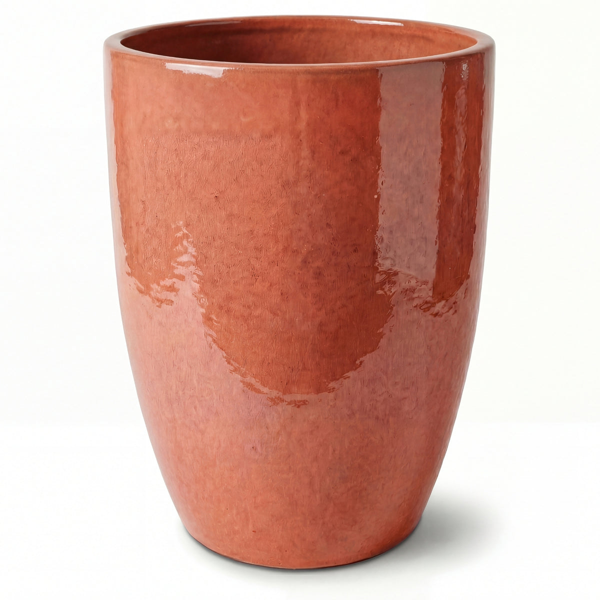 Vaso Mazarin2 57x70 cm Aurora in ceramica smaltata, vista frontale su sfondo bianco