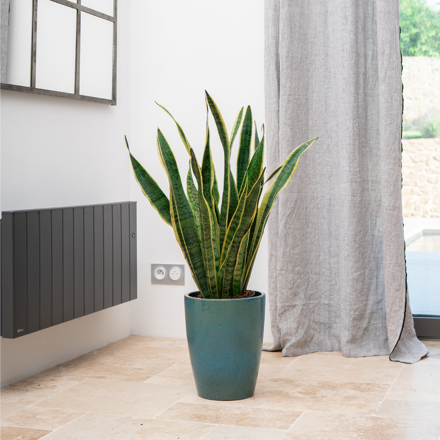 MAZARIN Pot 36x45cm iron blue