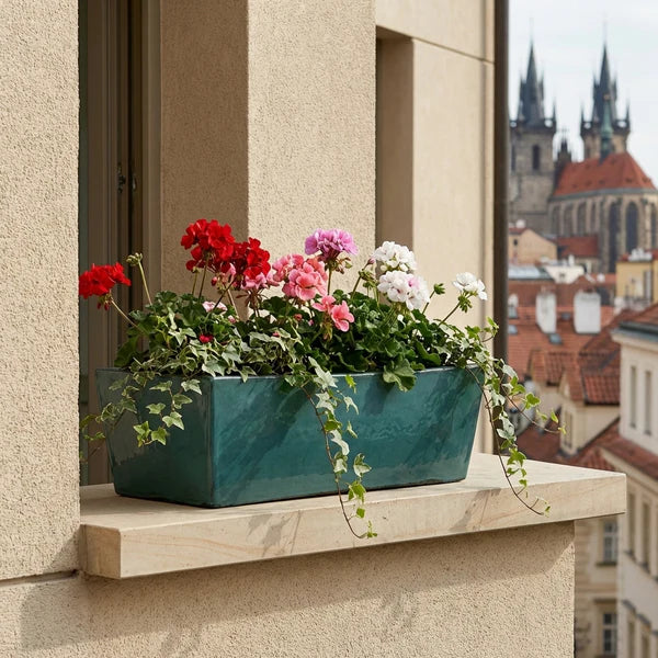 GIONO planter 46x15x14cm jade mist