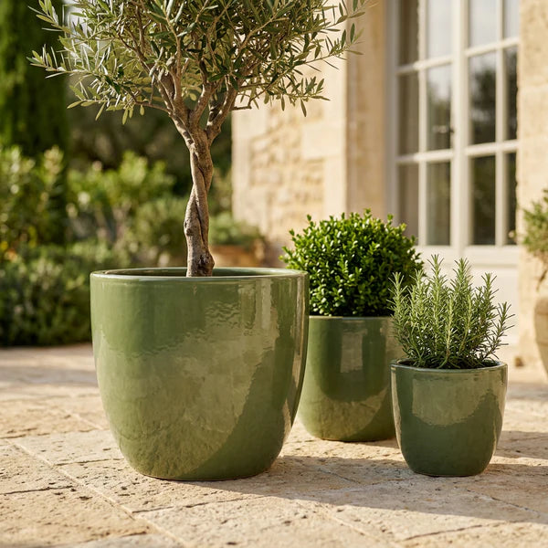 Pot LANCELOT 47x41cm perle de jade