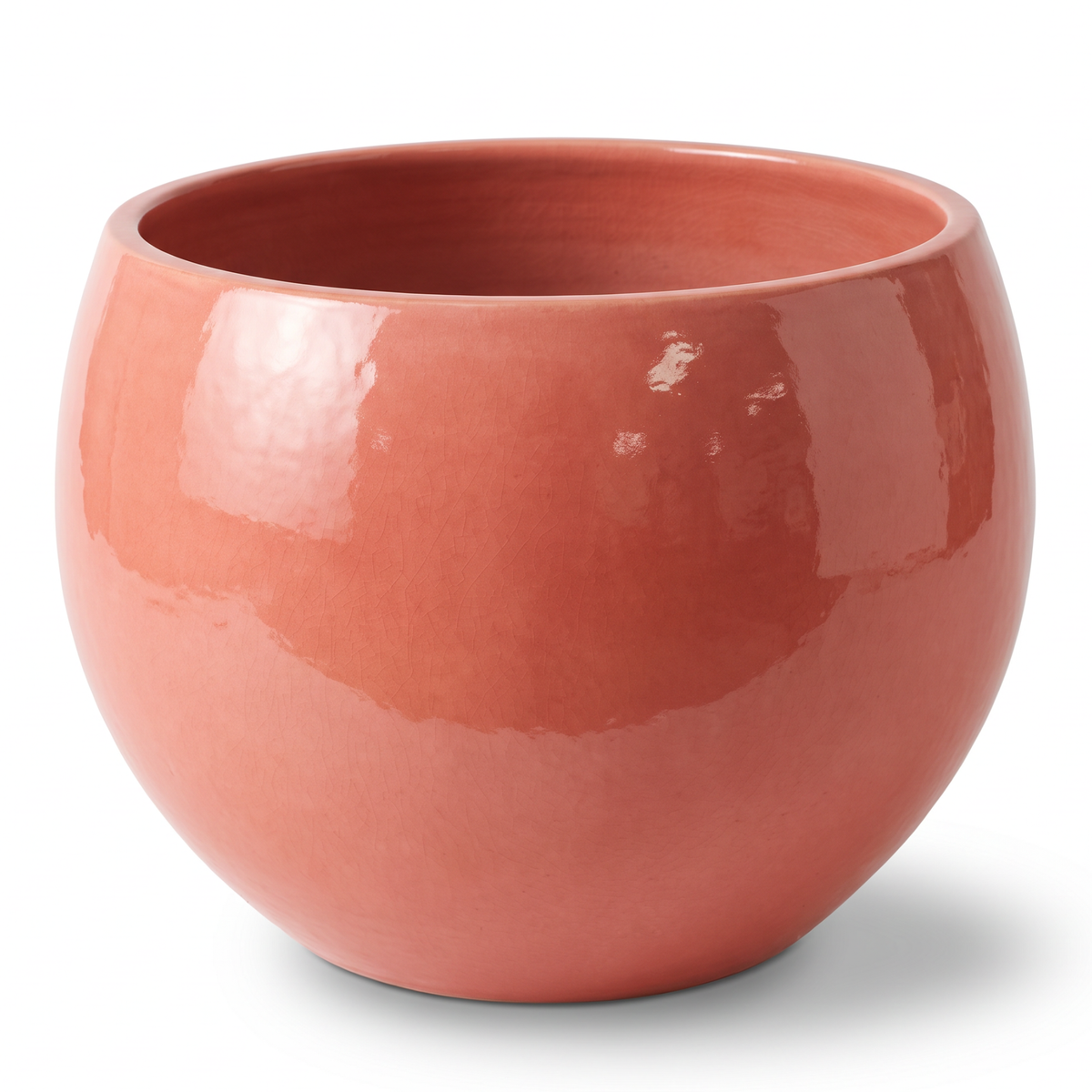 Vaso decorativo MOZART 70x52 cm Aurora in ceramica smaltata, vista frontale su sfondo bianco