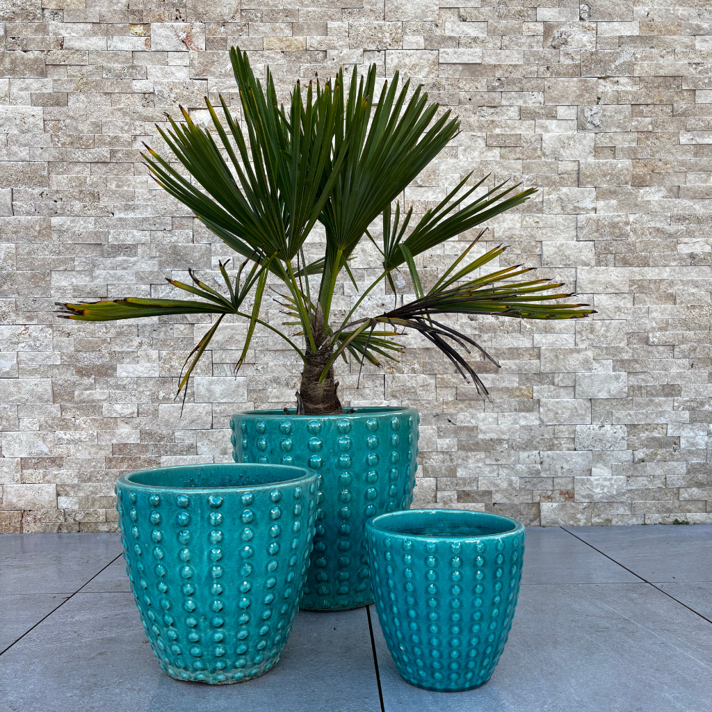 Pot ATTILA 30x29cm turquoise
