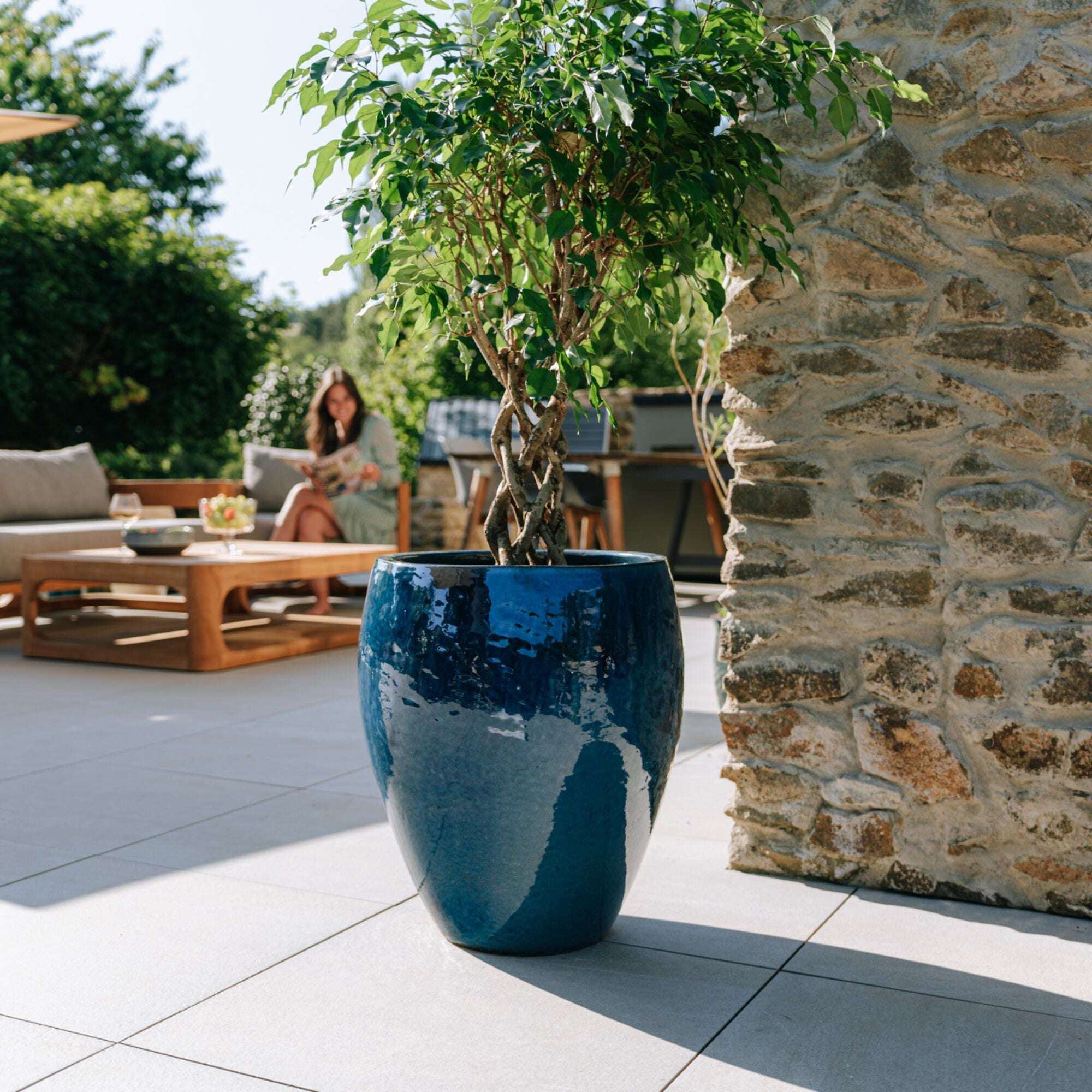 POSEIDON2 46x55cm bleu azur Provencelia