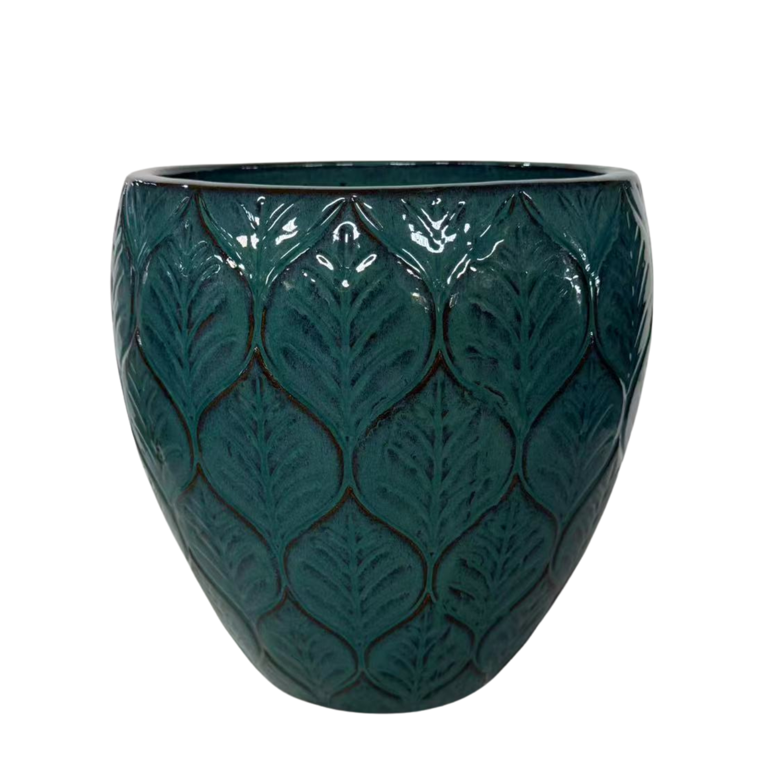 Pot ARTEMIS 38x38cm bleu pétrole Provencelia