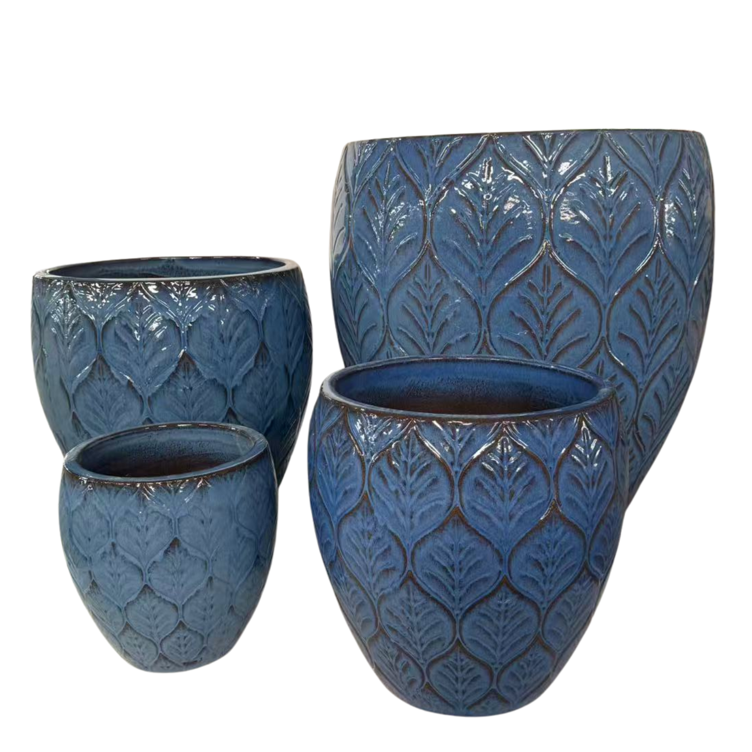 Pot ARTEMIS 66x68cm bleu antique Provencelia