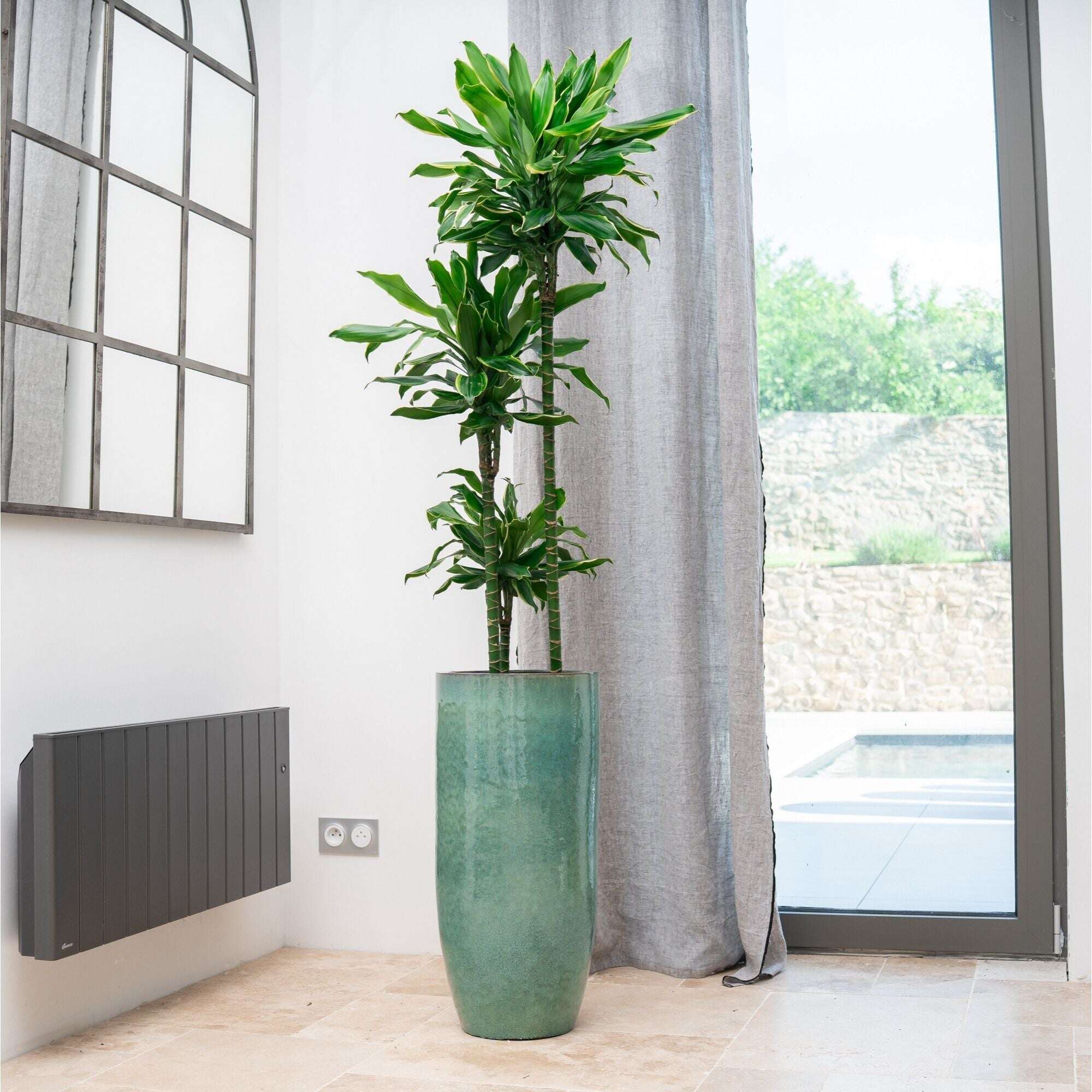 Pot ATHENA 31x70cm bleu océan Provencelia