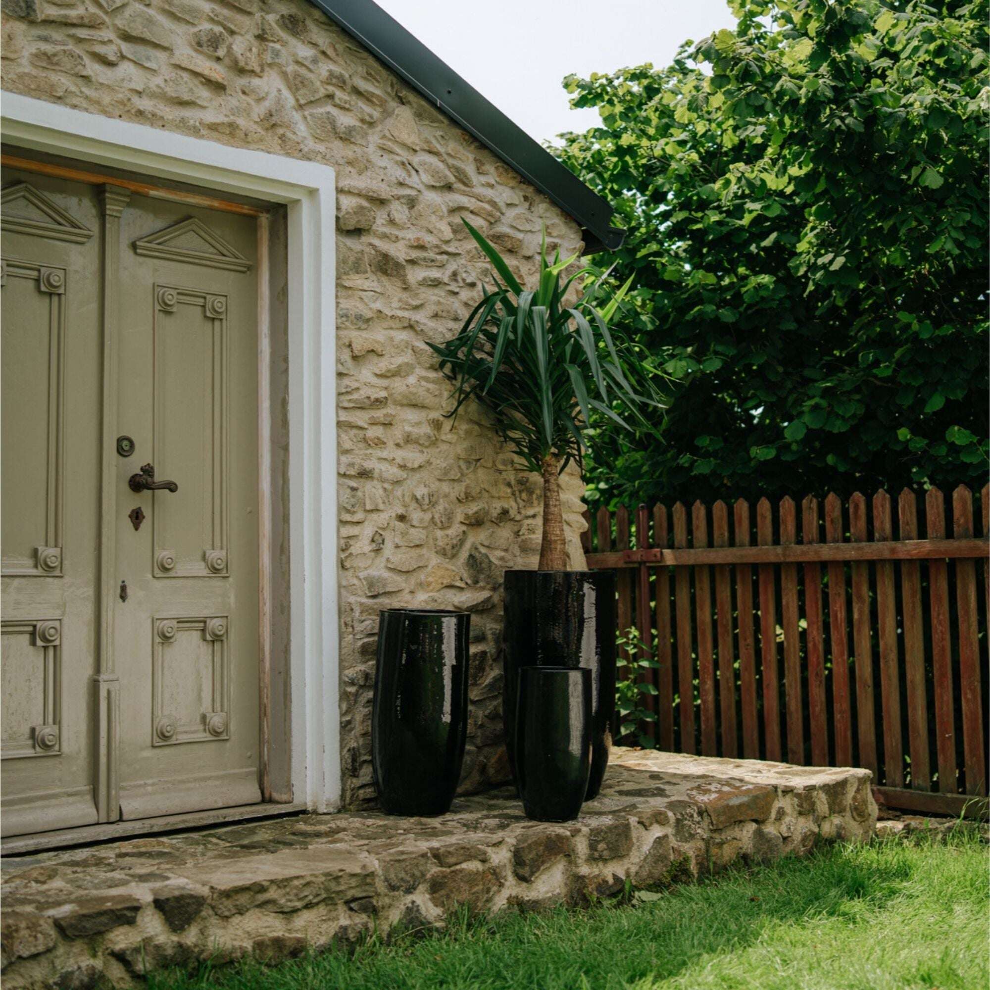 Pot ATHENA 40x81cm noir Provencelia