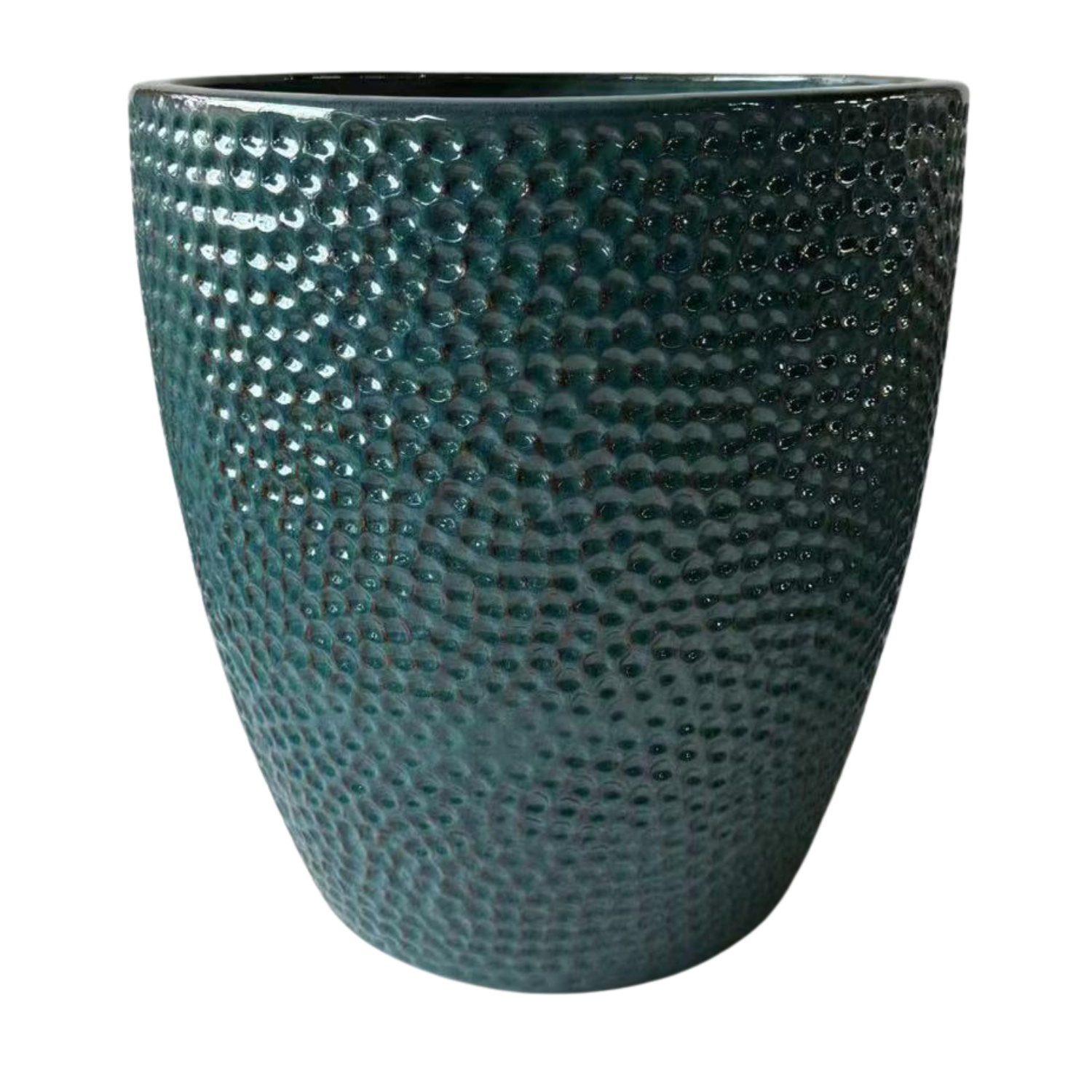 Pot CIGALINE 46x50cm bleu pétrole Provencelia