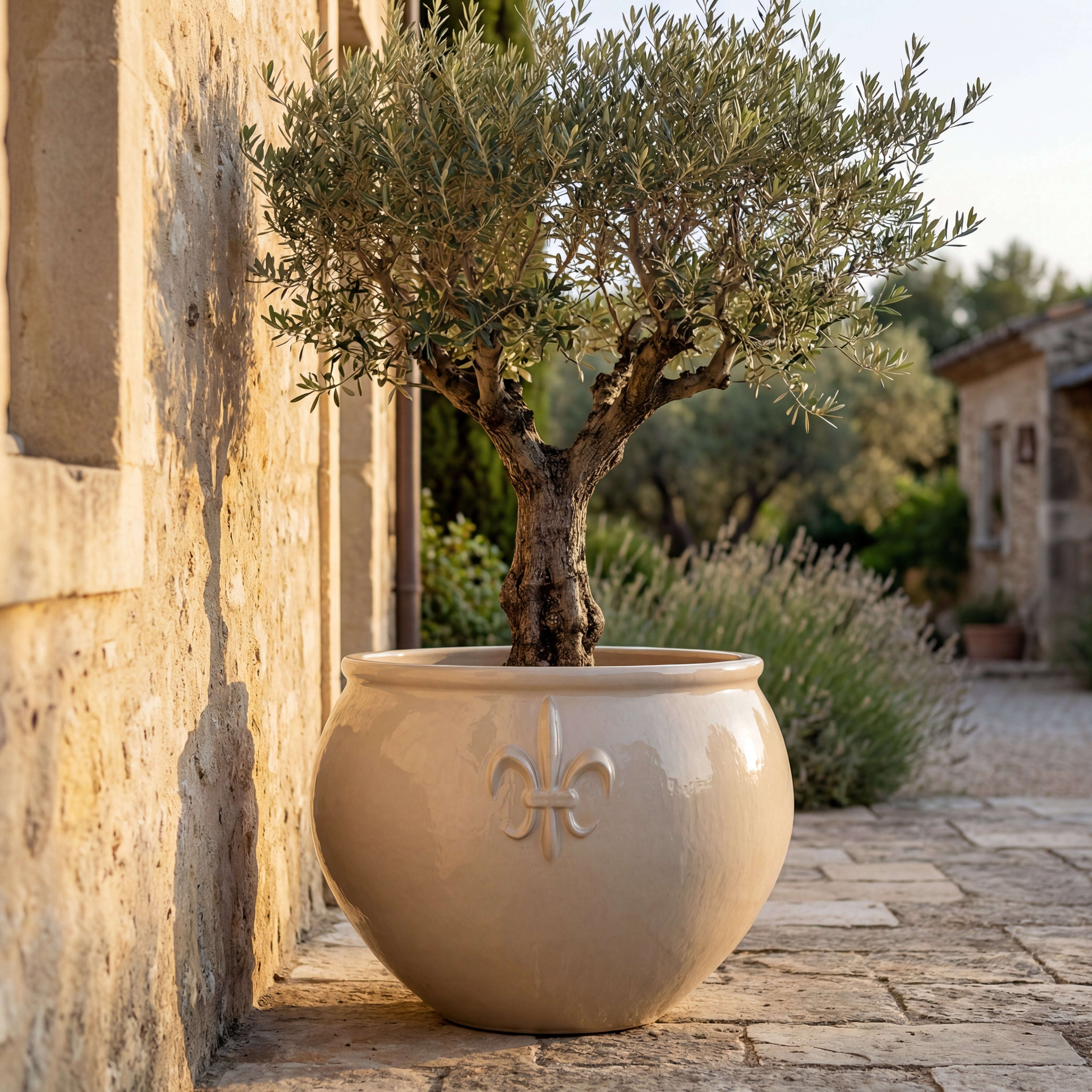 Pot CLOVIS 53x43cm crème Provencelia