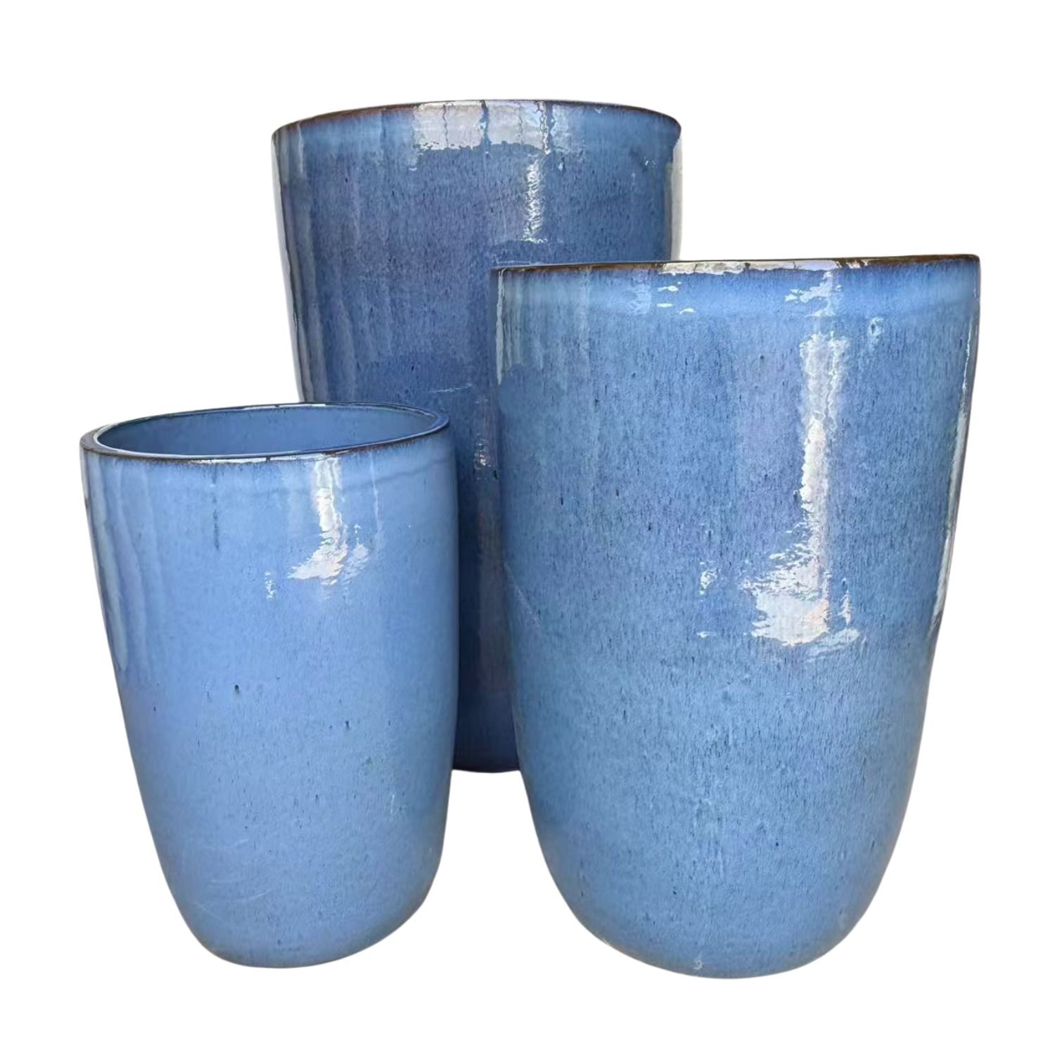 Pot EIFFEL 52x80cm bleu antique Provencelia