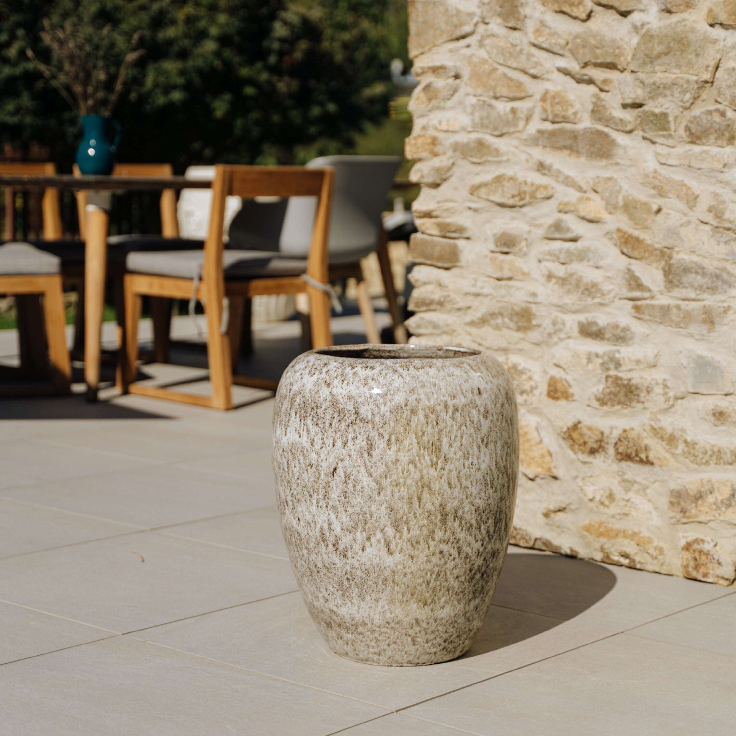 Pot GALILEE 40x50cm tigre blanc Provencelia