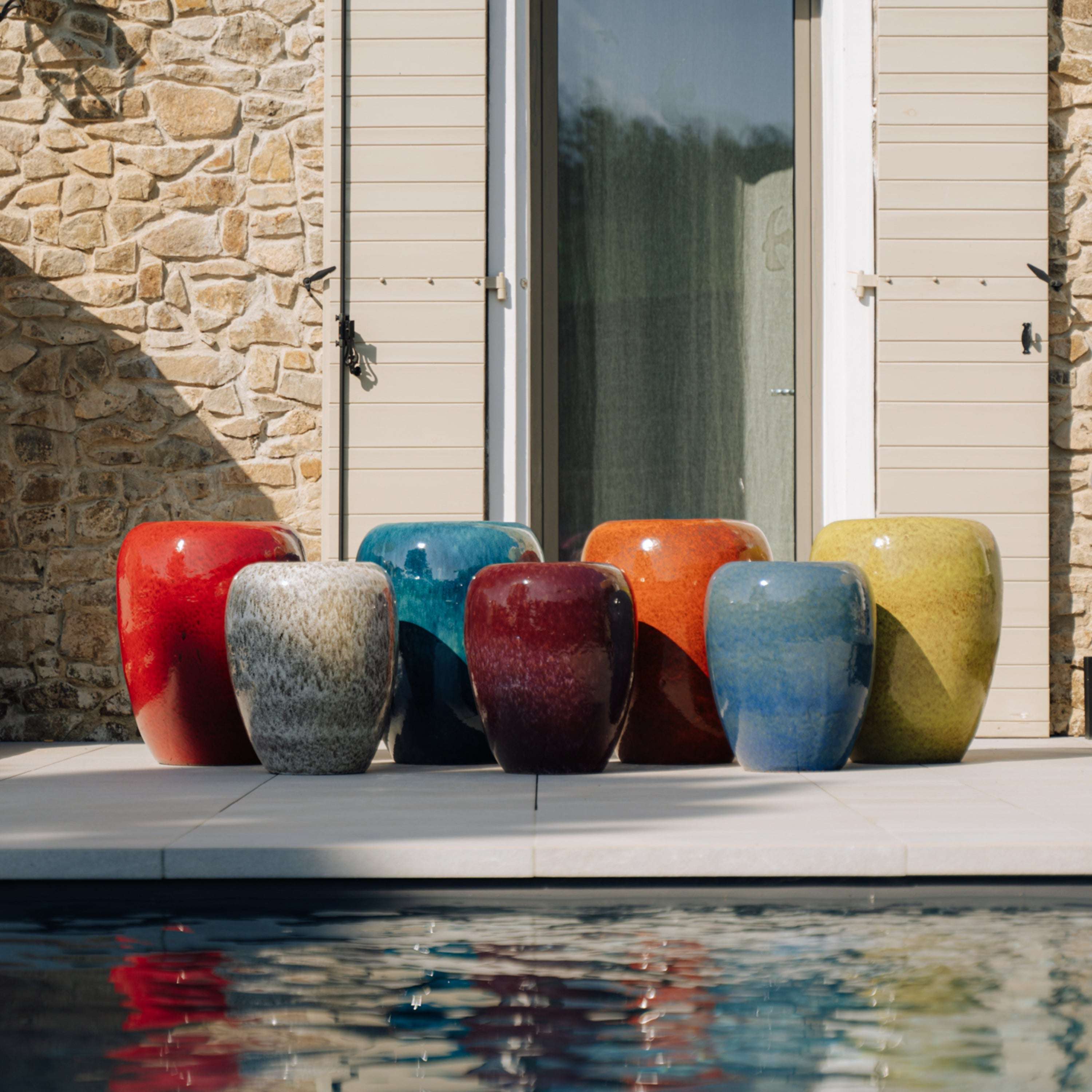 Pot GALILEE 40x50cm tigre blanc Provencelia