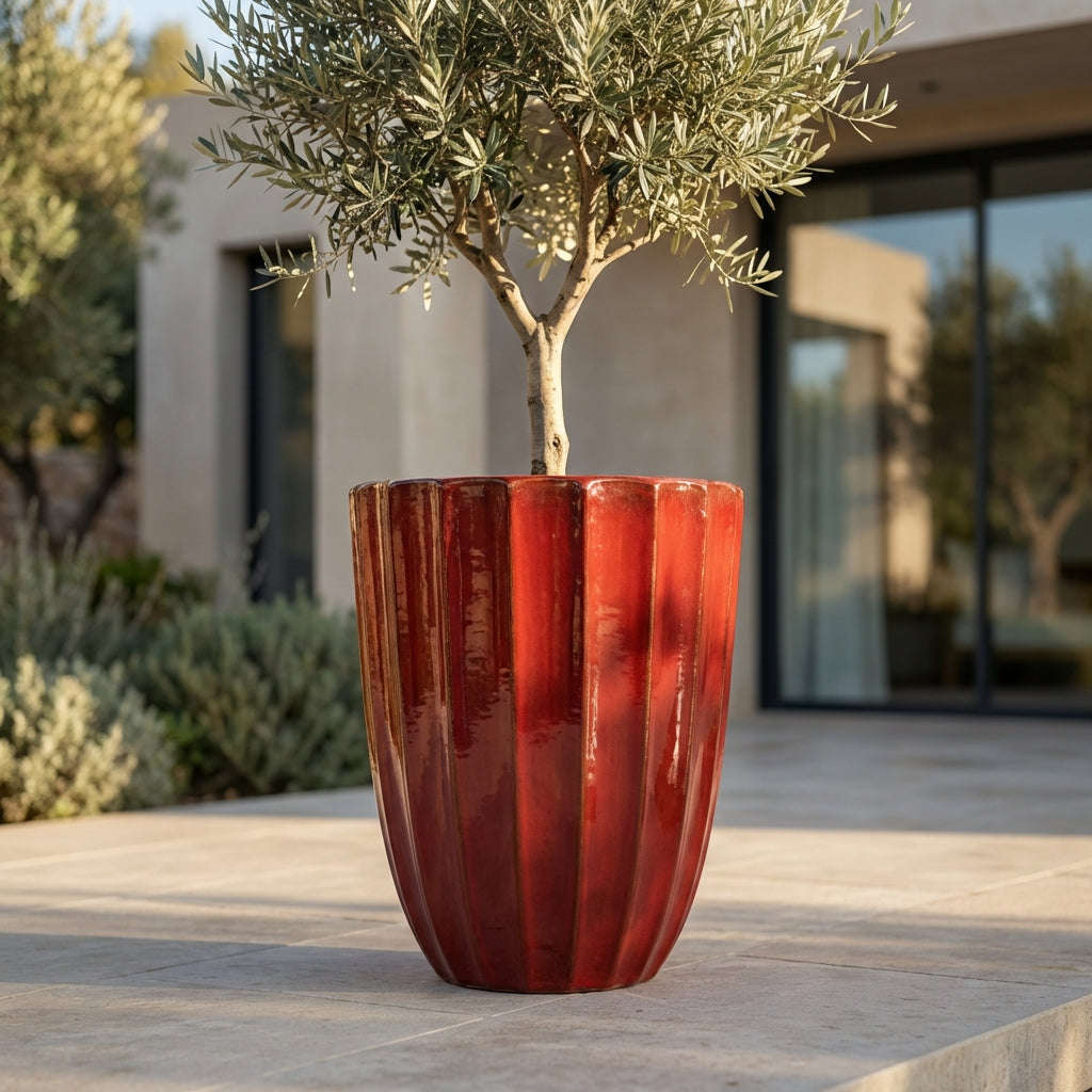 Pot HUGO 36x50cm rouge impérial Provencelia
