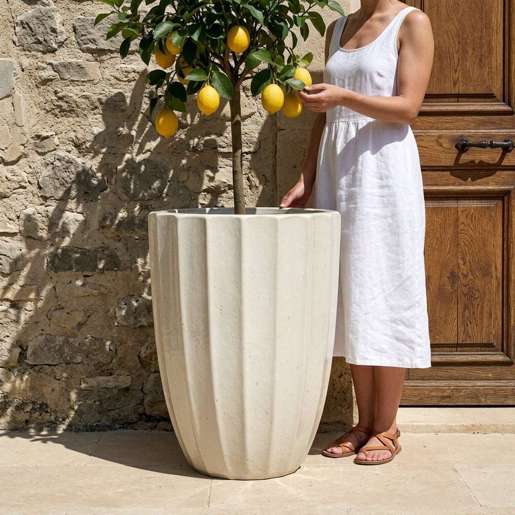 Pot HUGO 44x59cm crème Provencelia
