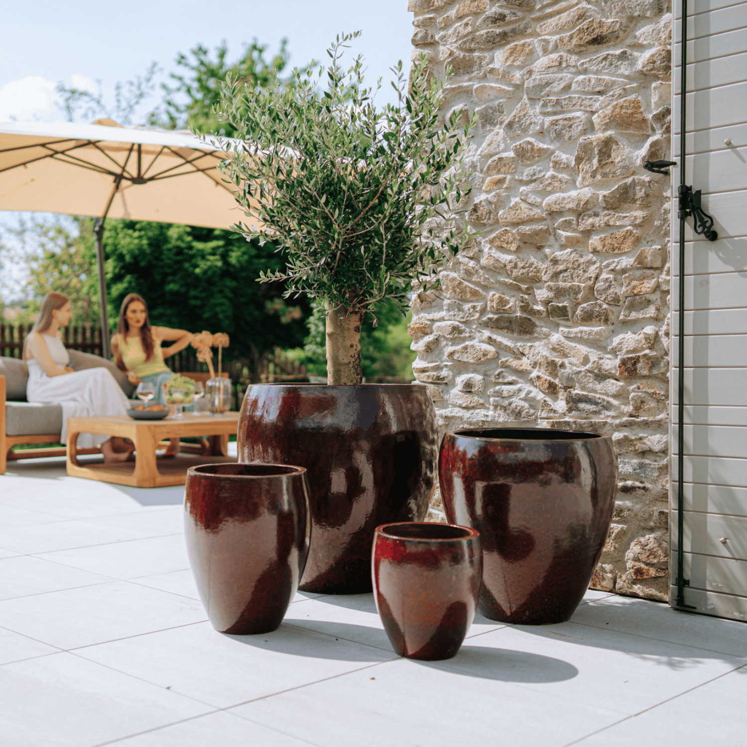 Pot LAFONTAINE 30x45cm rouge brique Provencelia