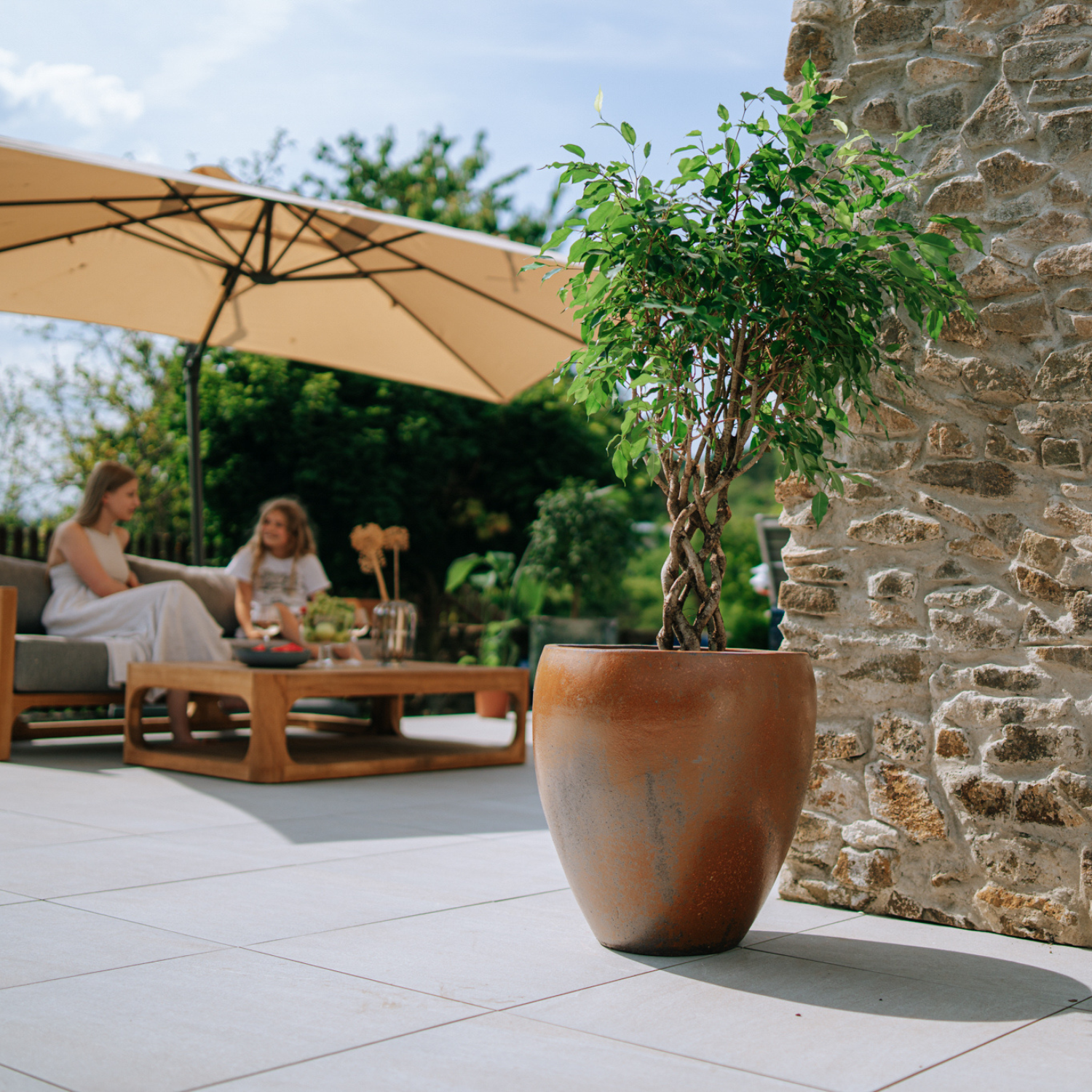 Pot LAFONTAINE 50x51cm iron finished Provencelia