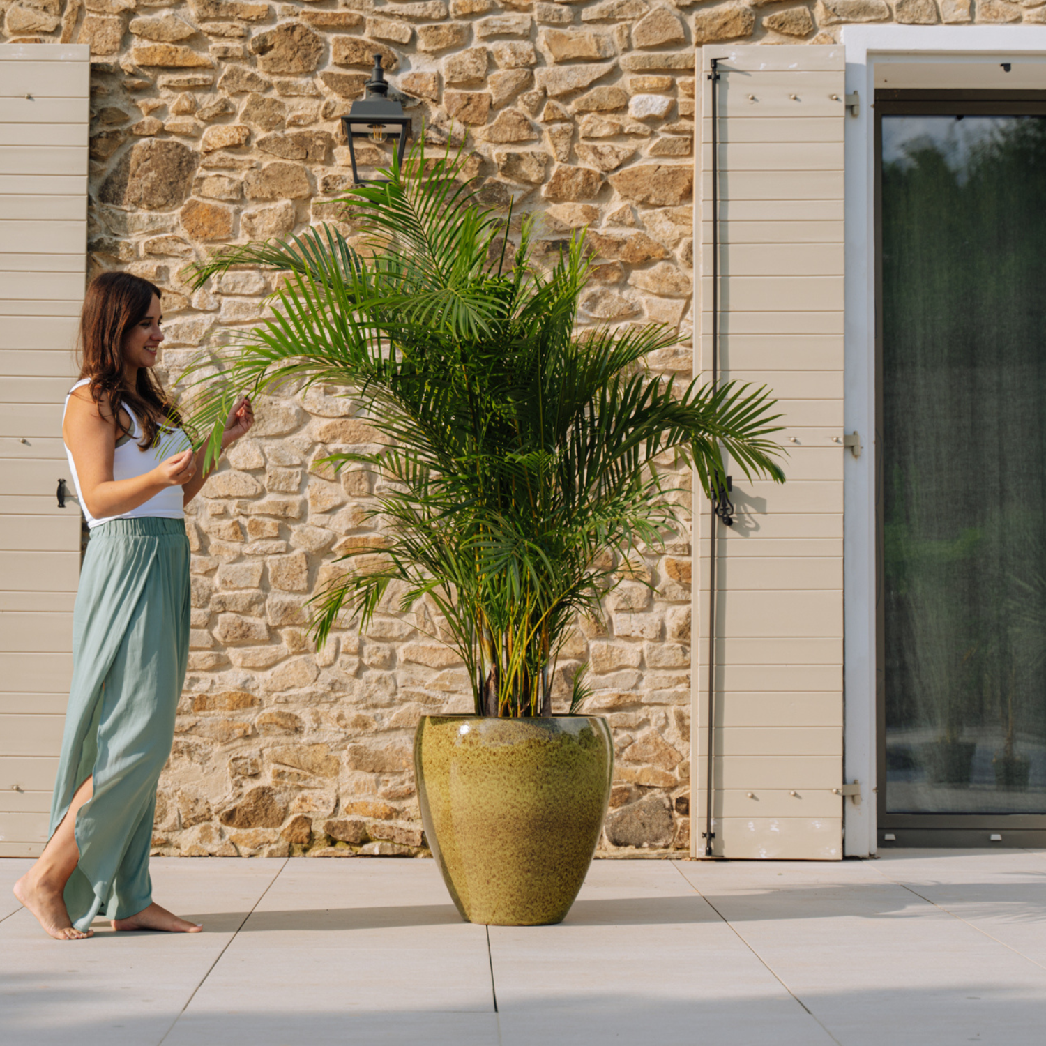 Pot LAFONTAINE 50x51cm vert lac Provencelia